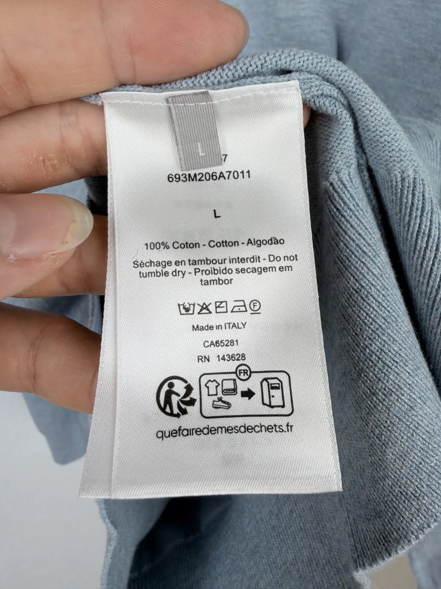 Logo-Embroidered Cashmere and Cotton-Blend Cardigan D33020097 — view 12