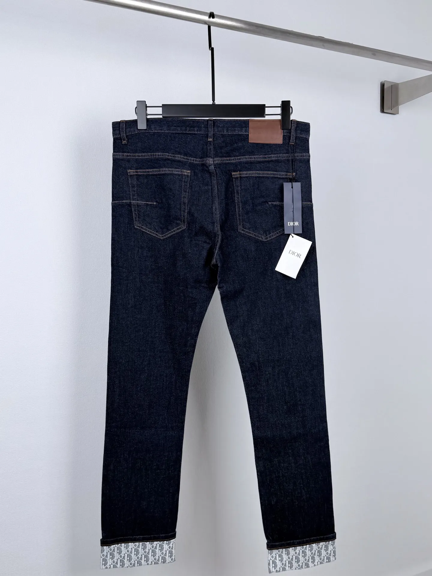 Oblique Monogram Cuff Straight-Leg Jeans D33020091 — view 3