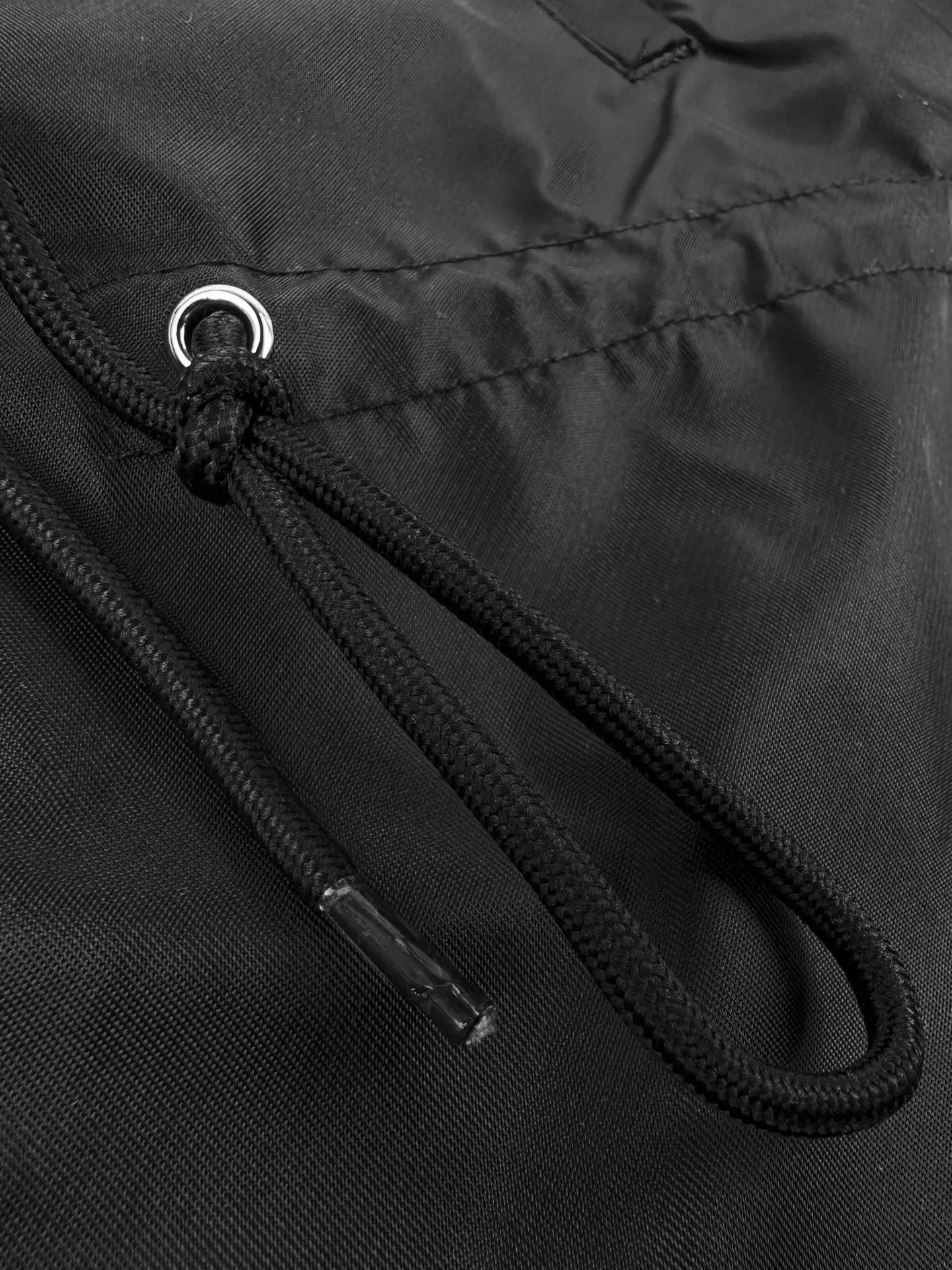 Double-Breasted Re-Nylon Jacket with Triangle Logo D33521407 — view 5
