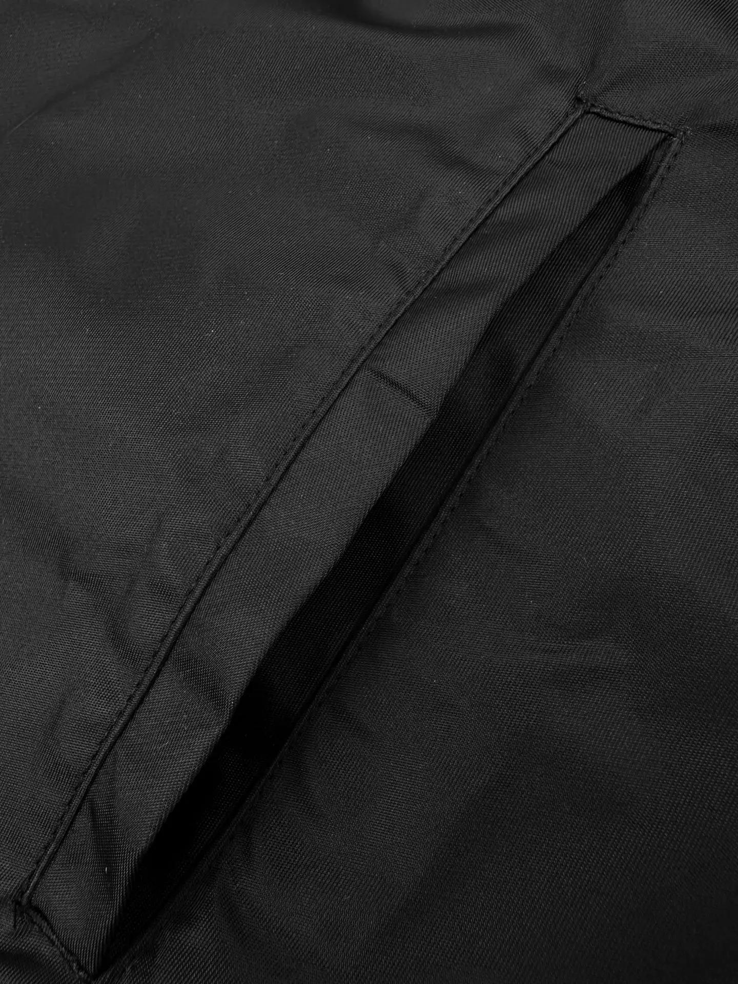Double-Breasted Re-Nylon Jacket with Triangle Logo D33521407 — view 8