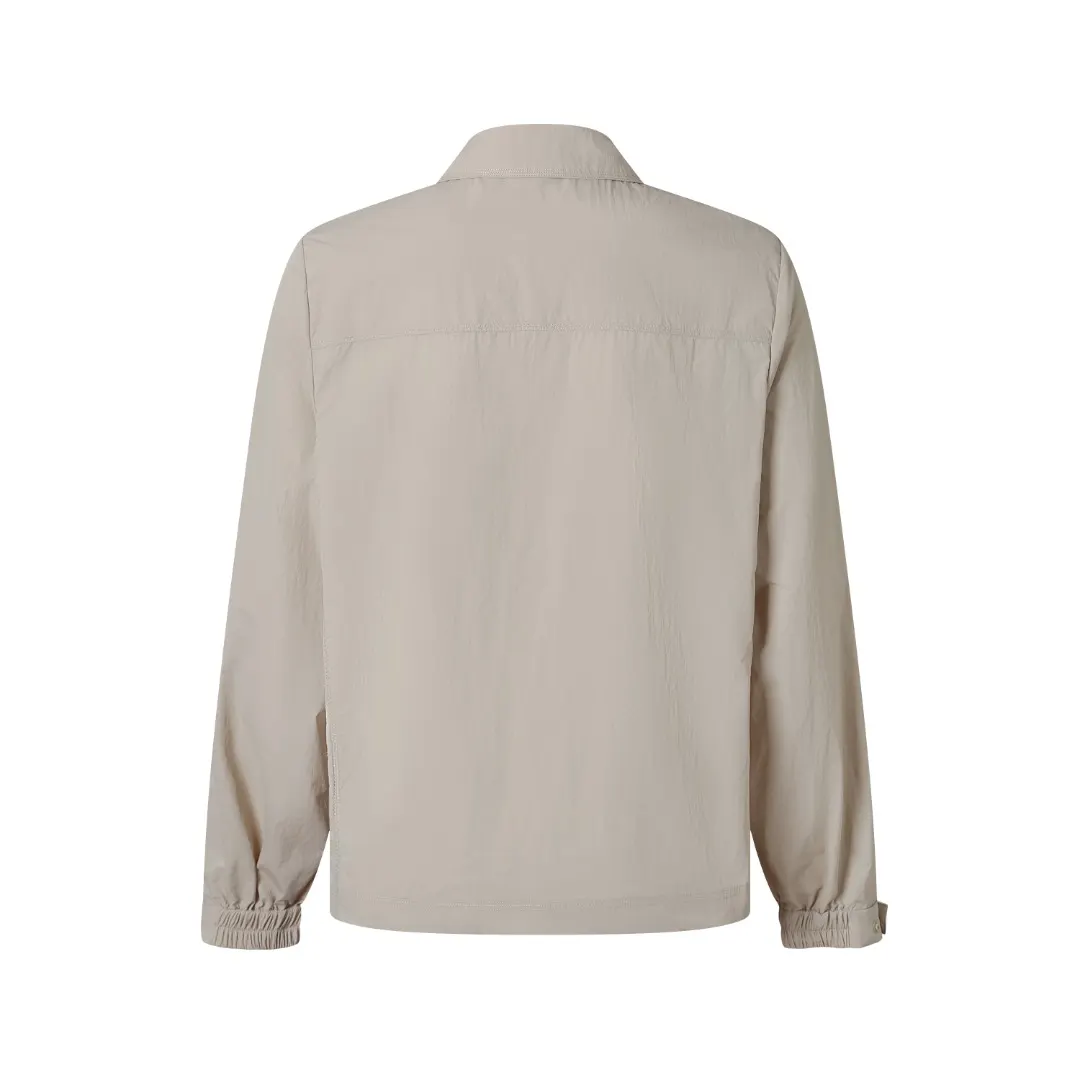 Logo-Patch Zip-Up Overshirt Jacket D33523585 — view 3