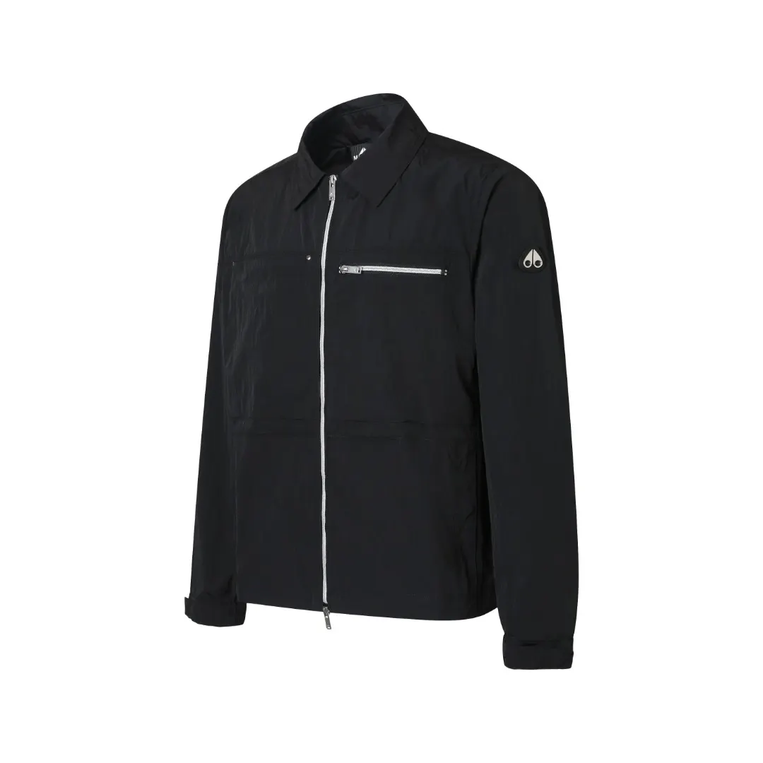 Logo-Patch Zip-Up Overshirt Jacket D33523586 — view 2