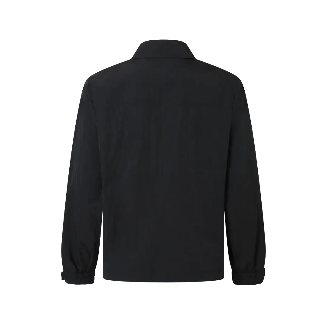 Logo-Patch Zip-Up Overshirt Jacket D33523586 — view 3