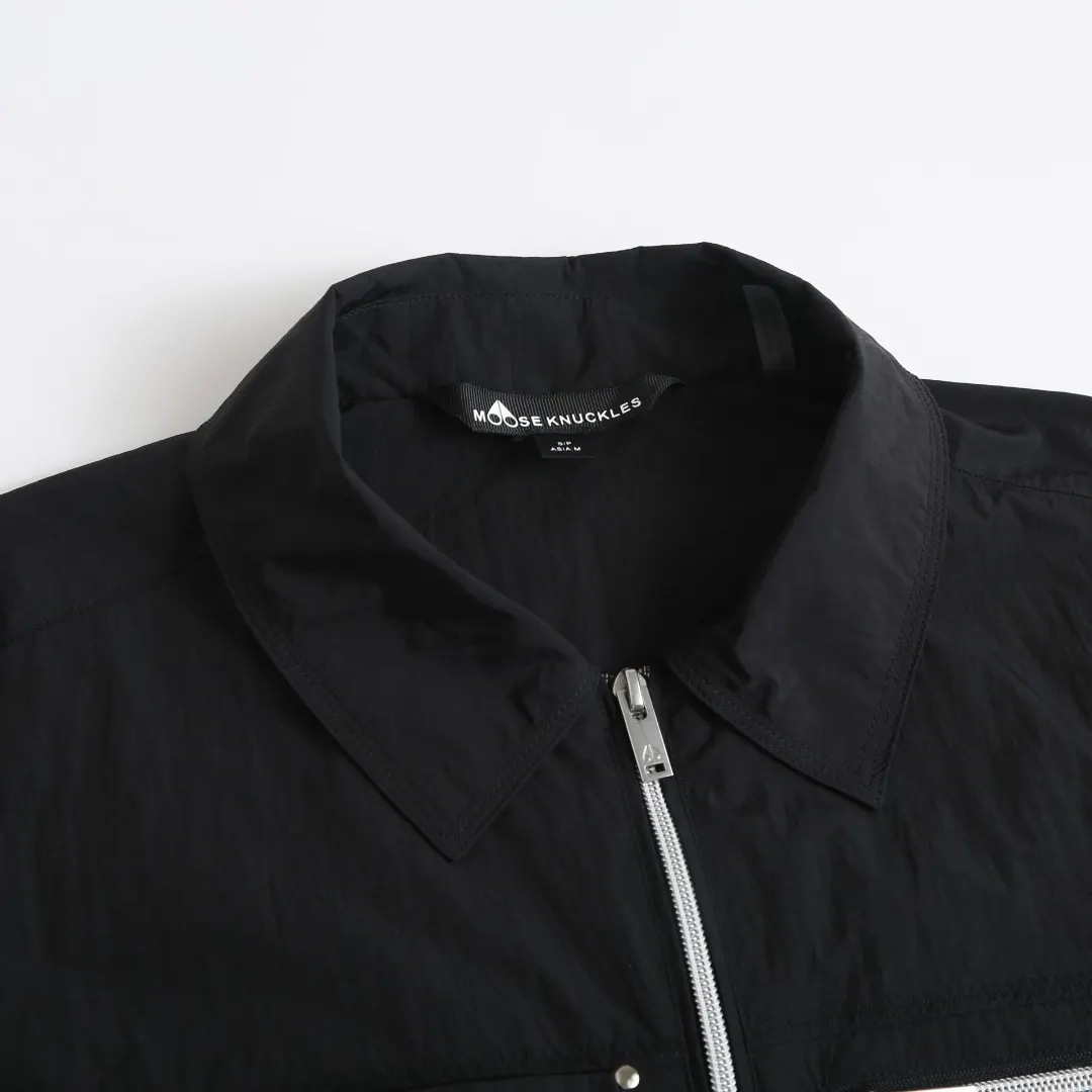 Logo-Patch Zip-Up Overshirt Jacket D33523586 — view 4