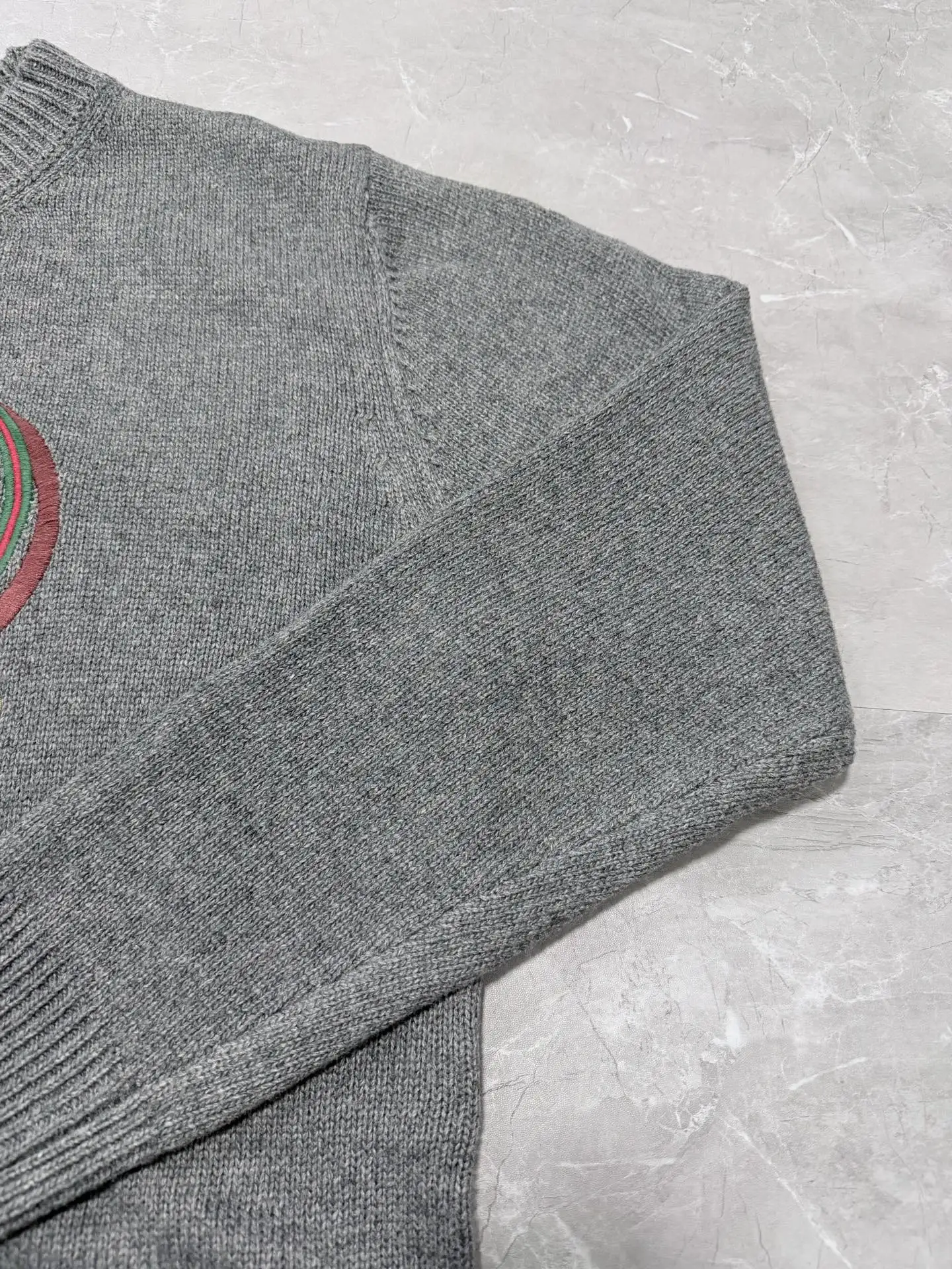 Interlocking G and Stirrup Embroidered Wool Sweater D33522040 — view 5