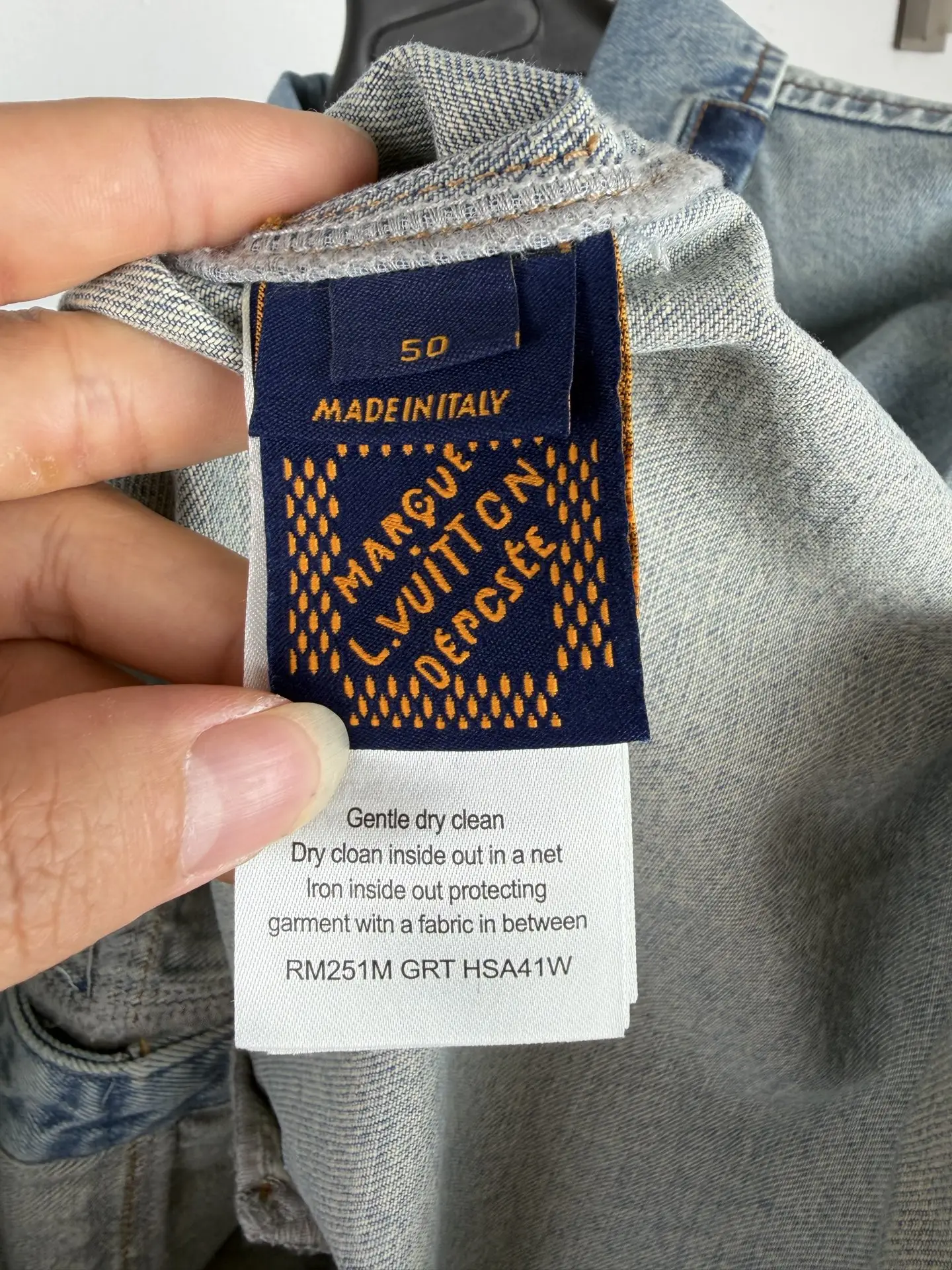 Monogram Patchwork Washed Denim Shirt D34019999 — view 13