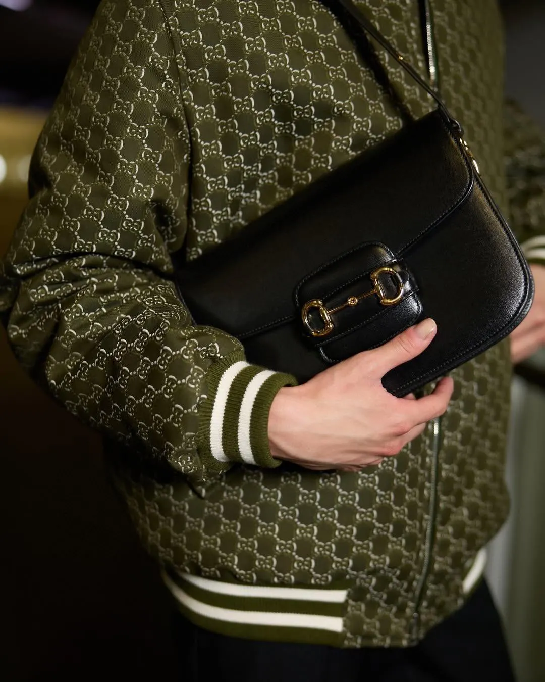GG Monogram Jacquard Bomber Jacket D34023310 — view 5