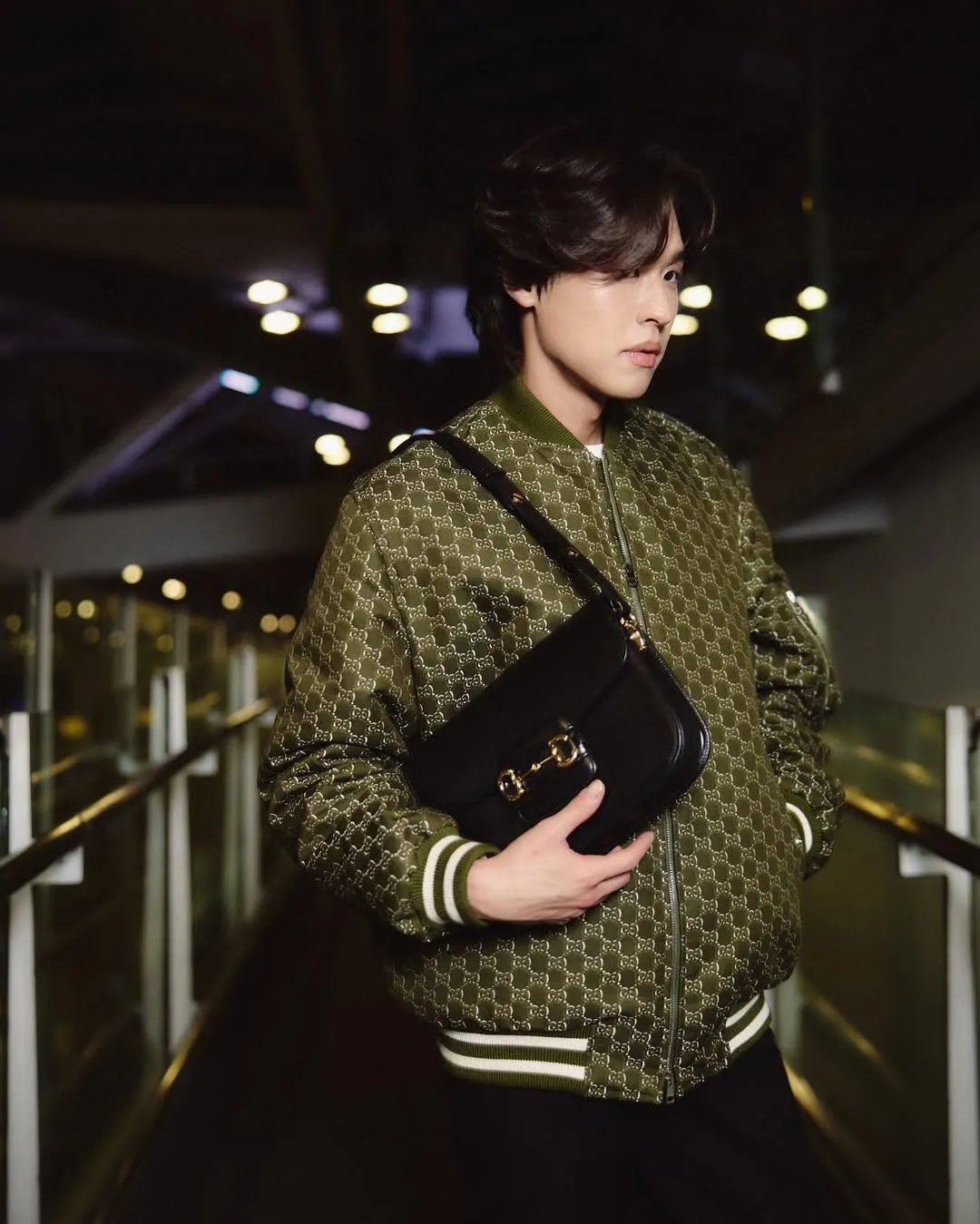 GG Monogram Jacquard Bomber Jacket D34023310 — view 7