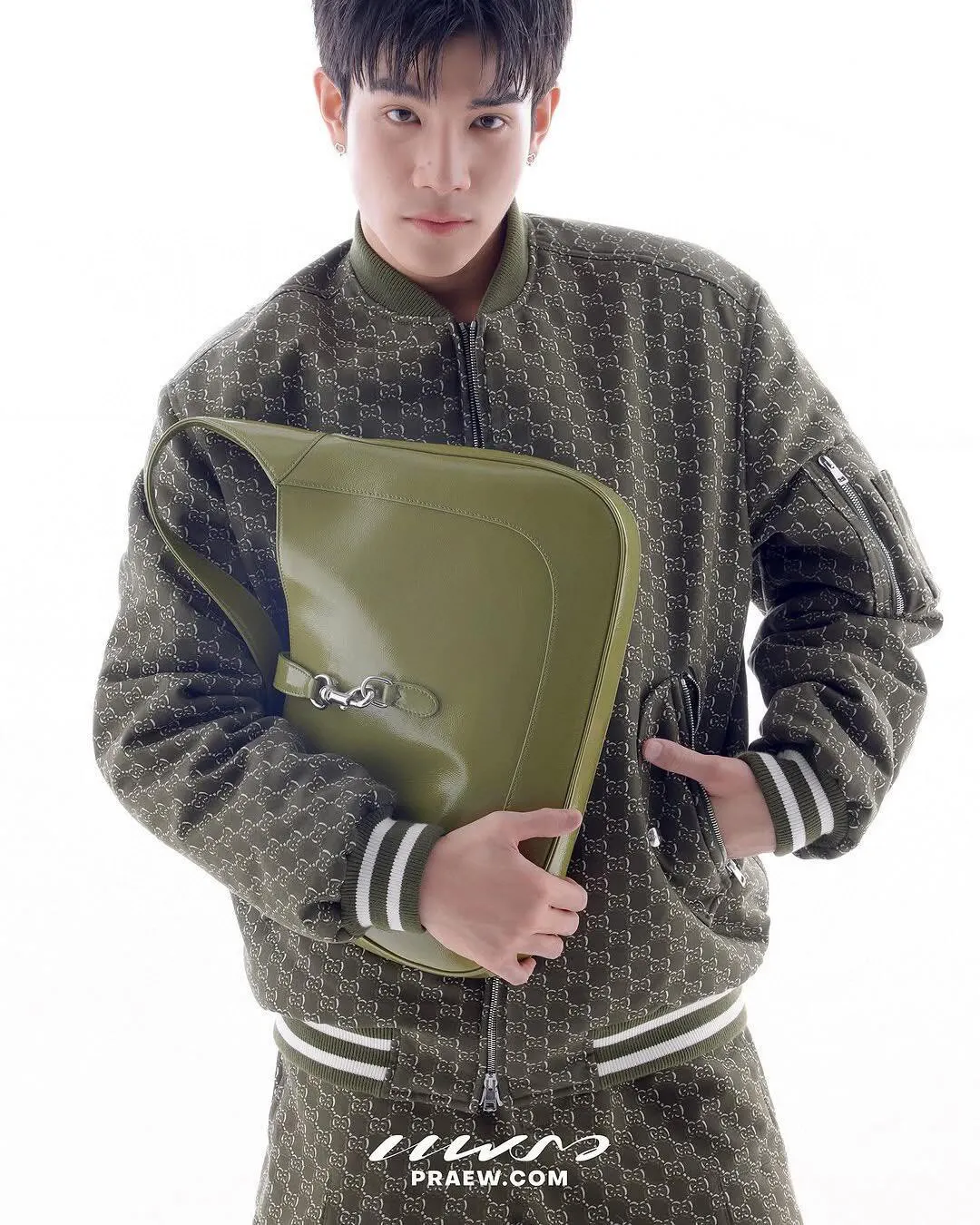GG Monogram Jacquard Bomber Jacket D34023310 — view 10