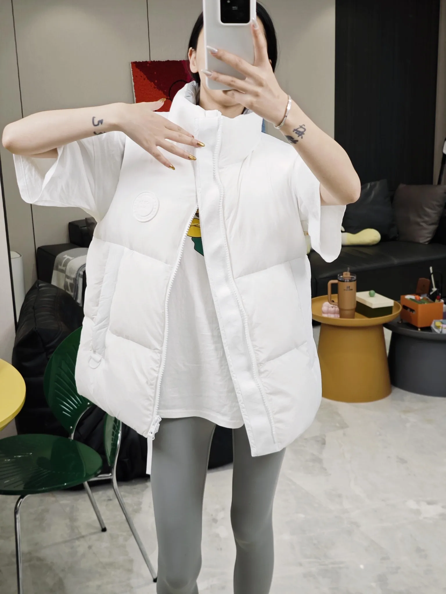 Everett Pastels Down-Filled Gilet D34022714 — view 7