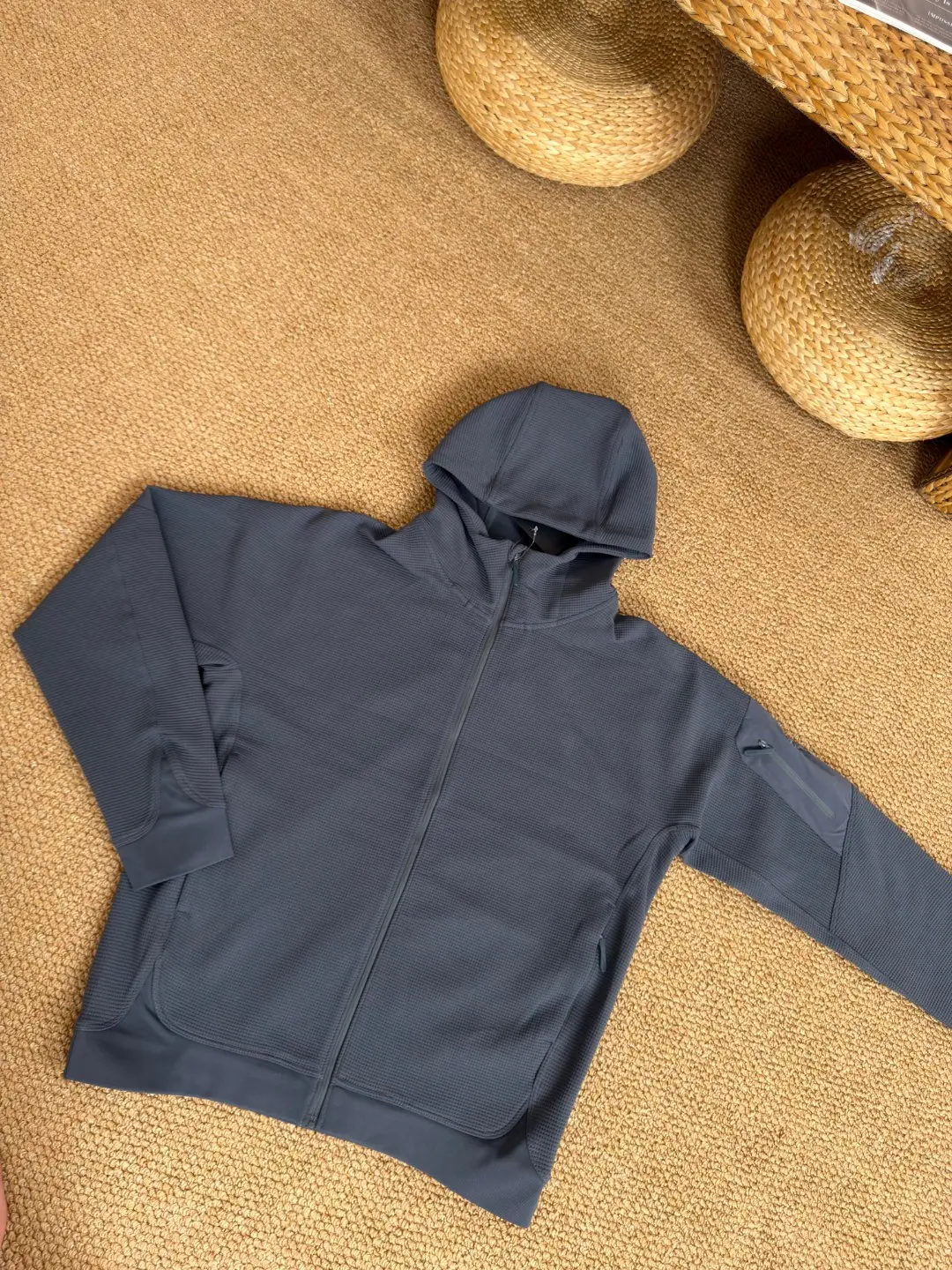 Olera Waffle-Knit Full-Zip Hooded Jacket D34022672