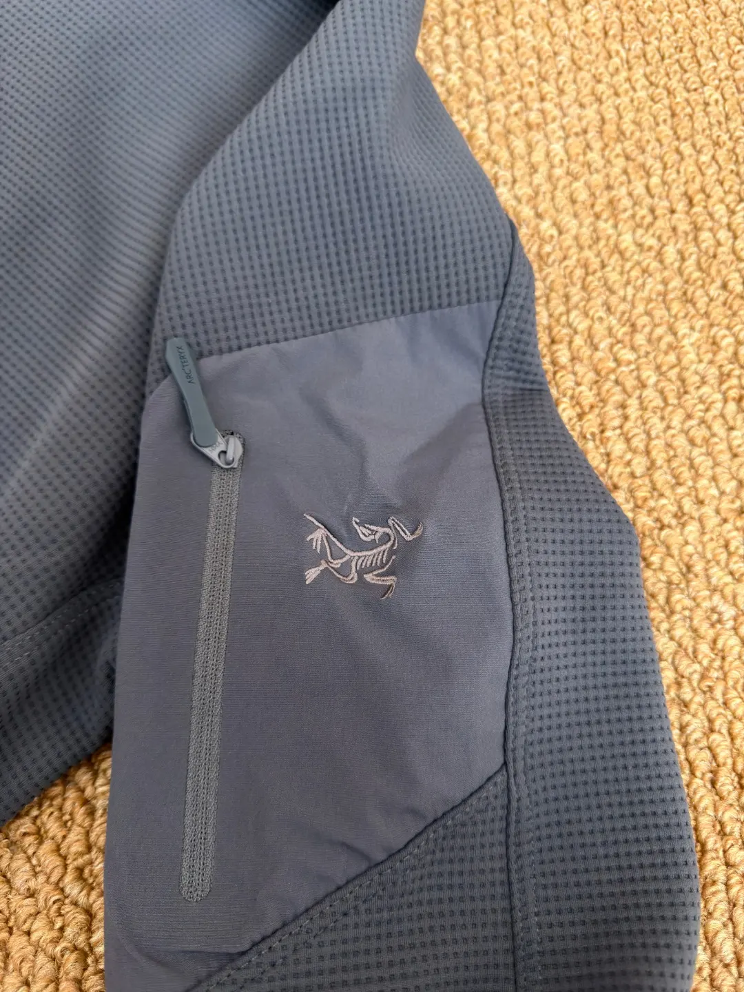 Olera Waffle-Knit Full-Zip Hooded Jacket D34022672 — view 6