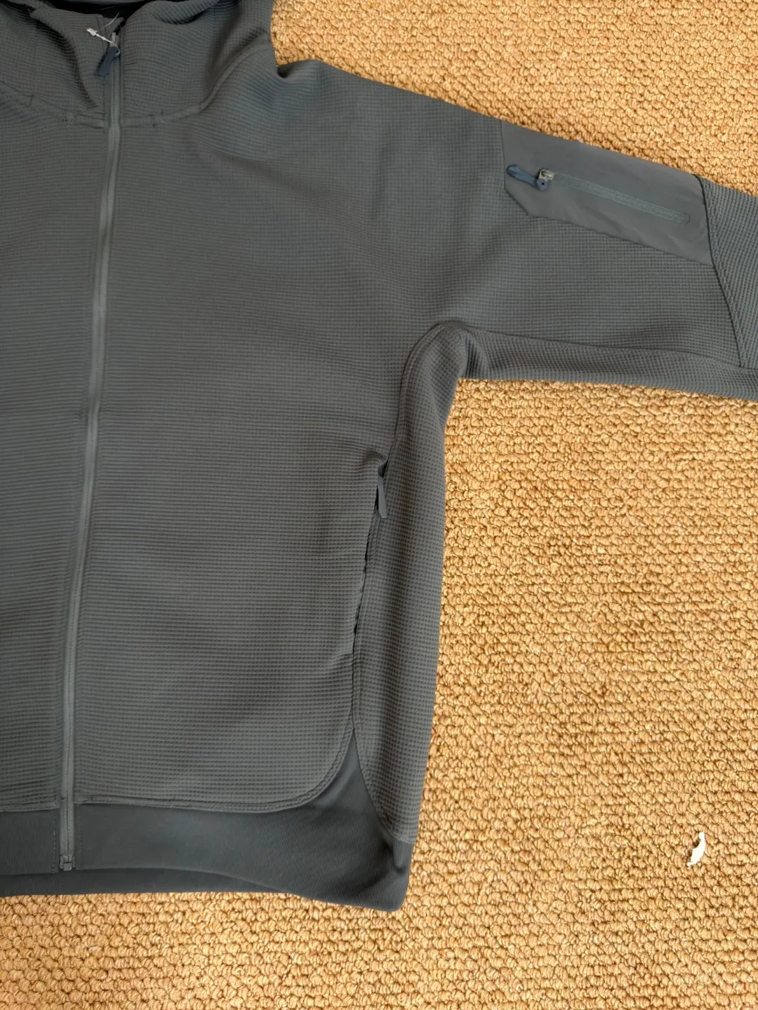 Olera Waffle-Knit Full-Zip Hoodie D34022674 — view 5