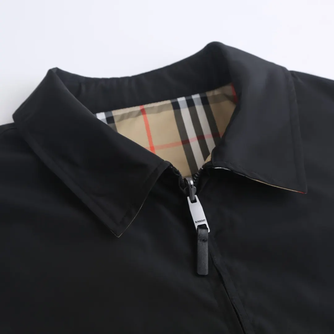 Reversible Check-Print Harrington Jacket D34023468 — view 4