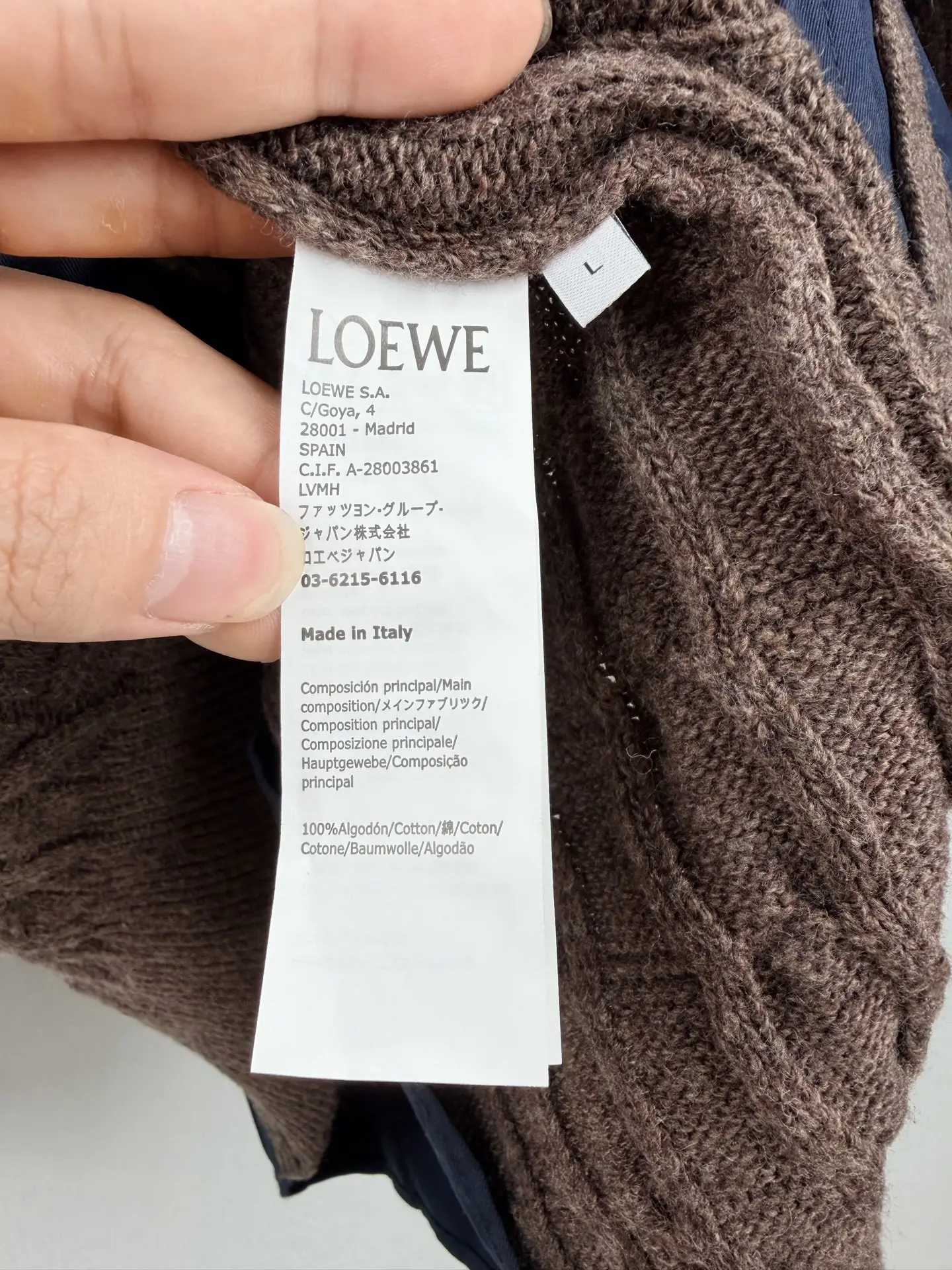 Anagram Hybrid Cable-Knit and Poplin Shirt D34521434 — view 11