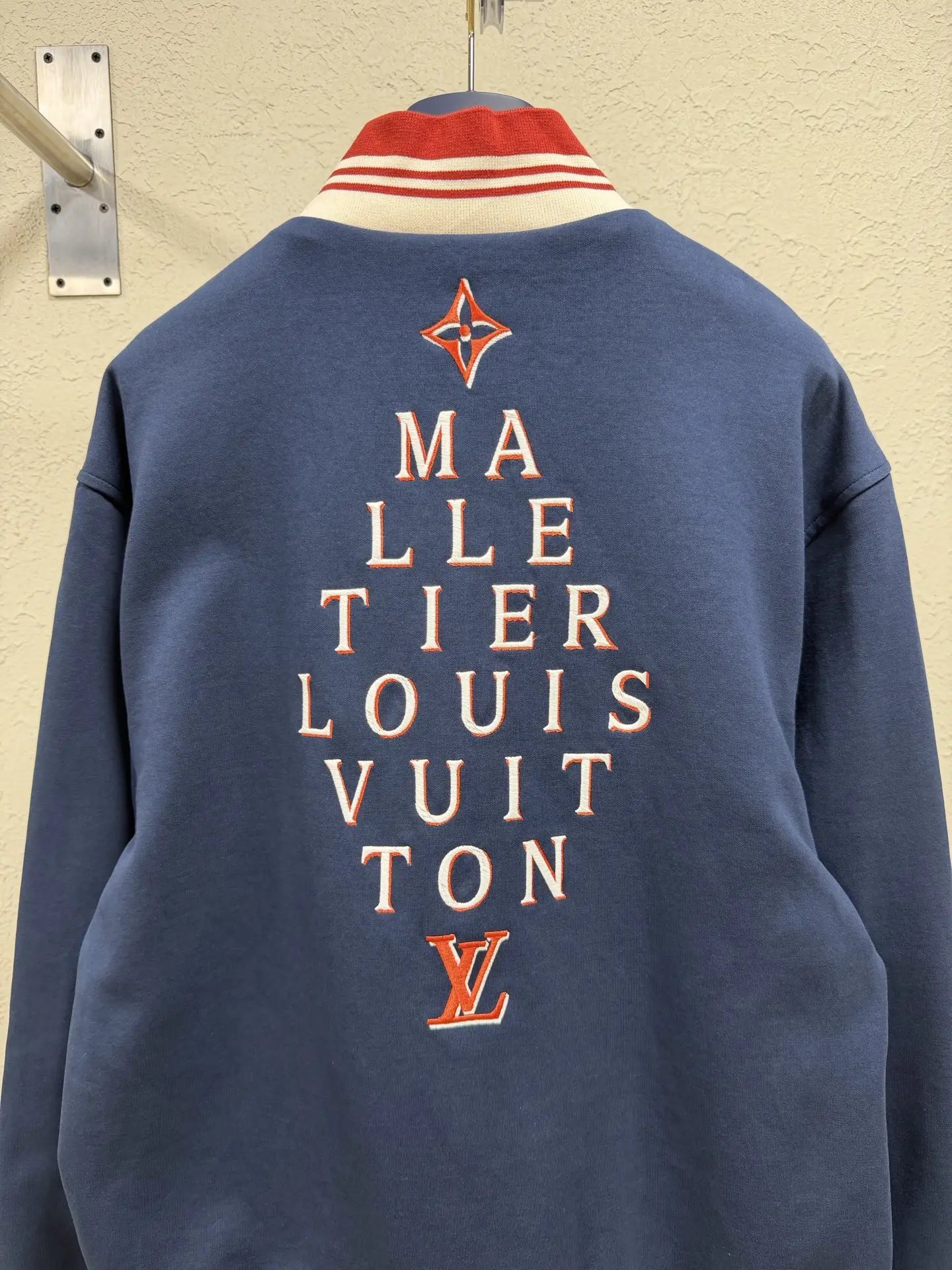 Logo Embroidery Striped Varsity Jacket D35023456 — view 8
