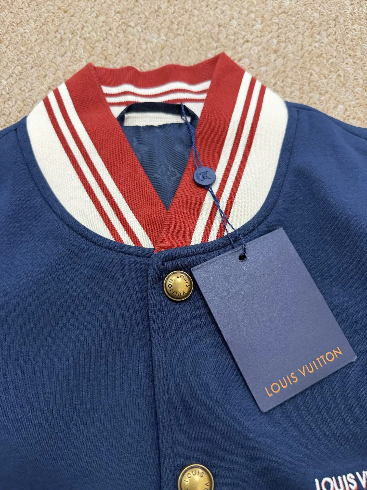 Logo Embroidery Striped Varsity Jacket D35023456 — view 10