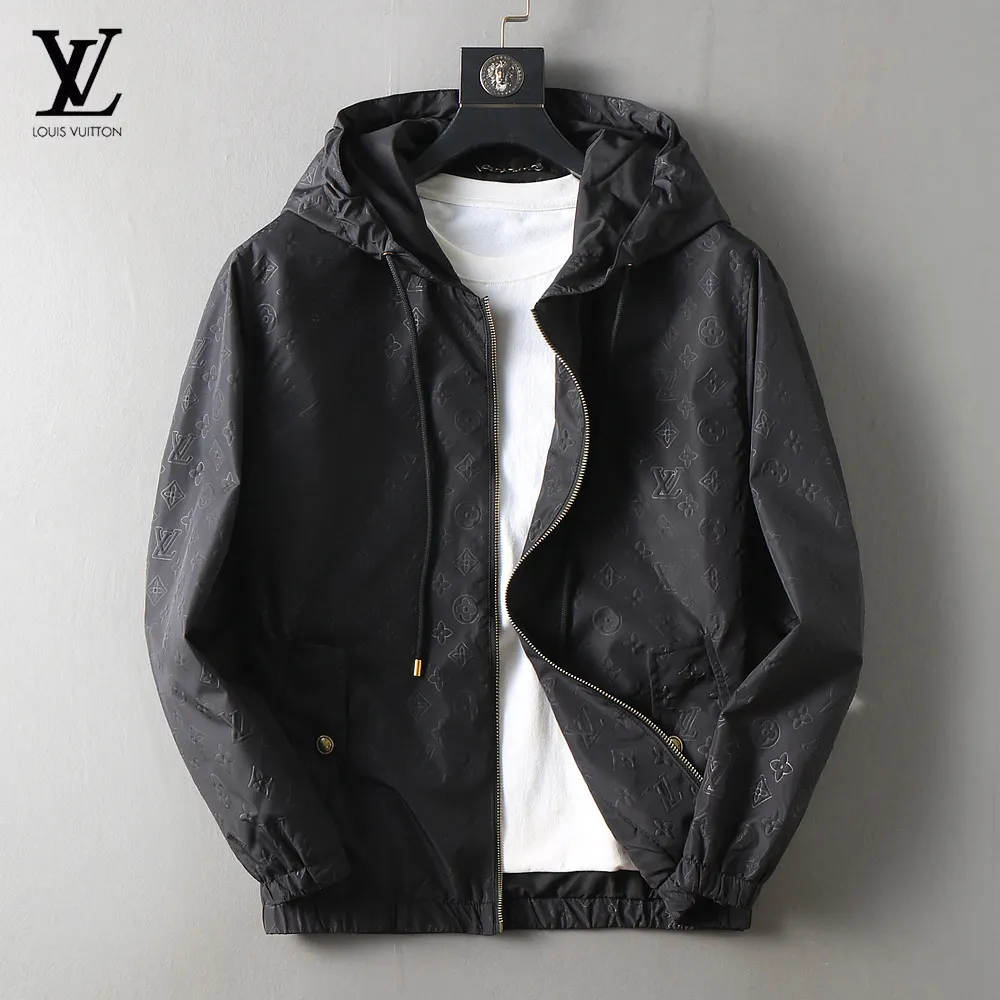 Monogram Embossed Hooded Windbreaker Jacket D35023336
