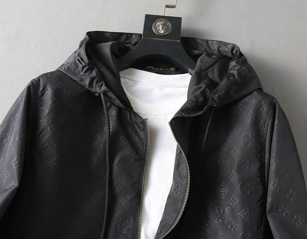 Monogram Embossed Hooded Windbreaker Jacket D35023336 — view 4
