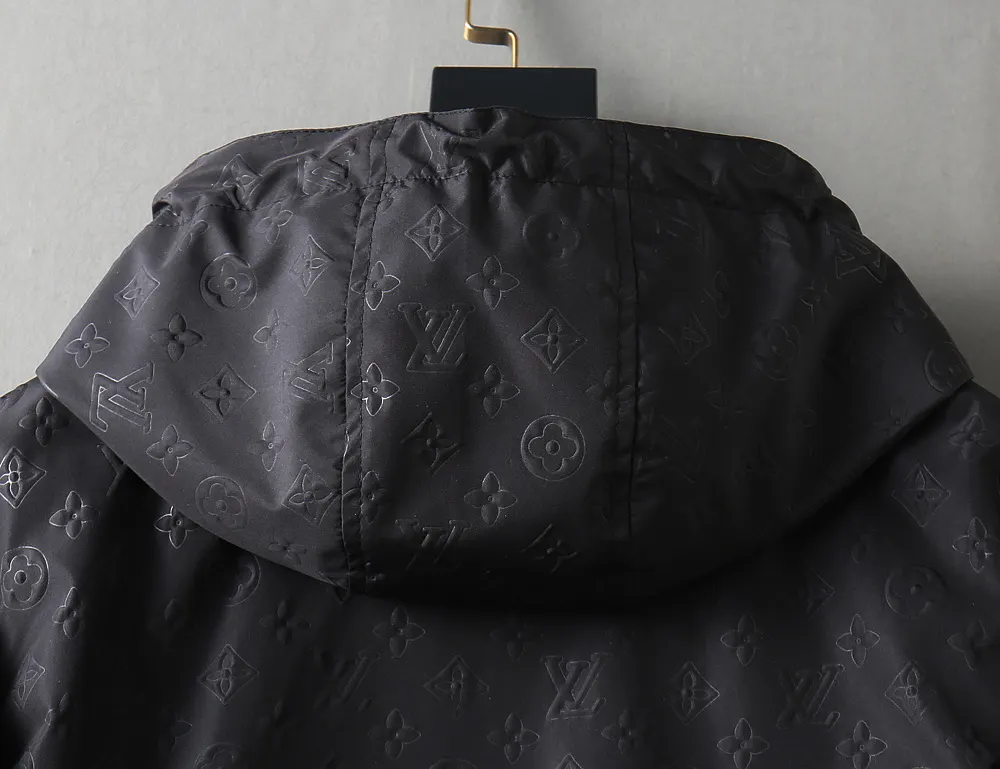 Monogram Embossed Hooded Windbreaker Jacket D35023336 — view 12
