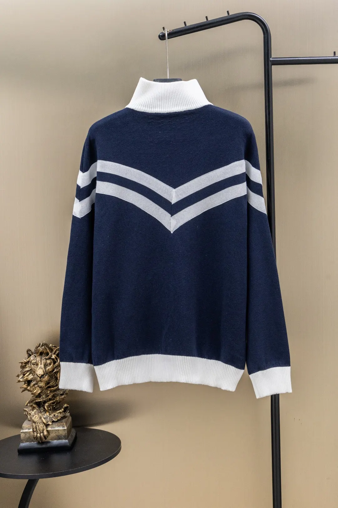 Nautical Knit Zip-Up Cardigan D35023435 — view 2