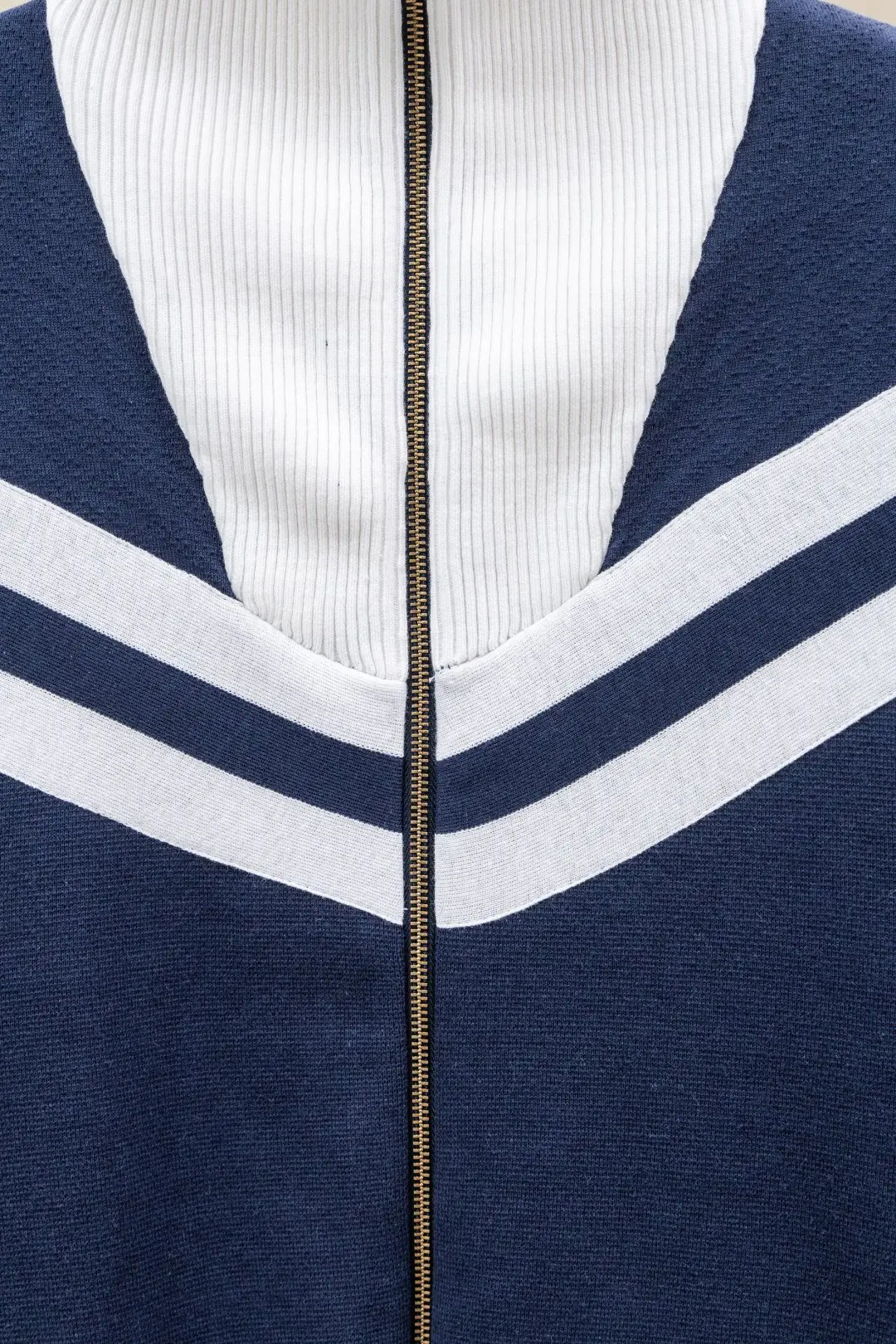 Nautical Knit Zip-Up Cardigan D35023435 — view 5