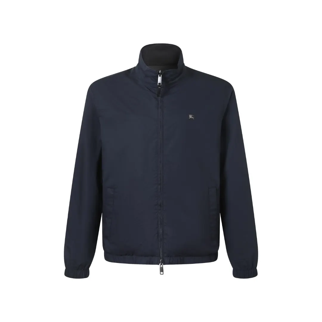 Reversible Logo-Appliqué Funnel-Neck Jacket D35523596