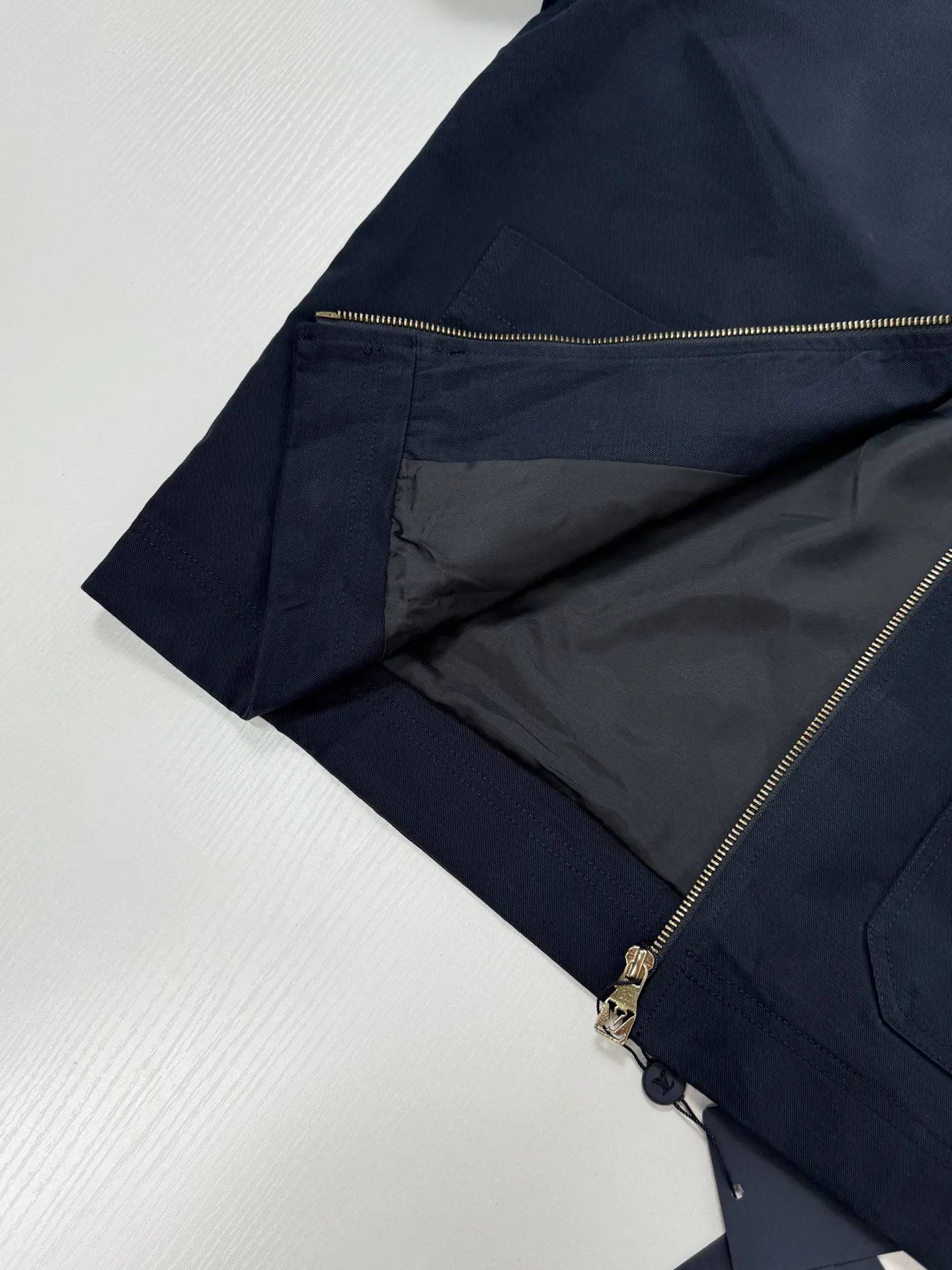 Corduroy Collar Damier Patch Zip-Up Jacket D36019939 — view 8