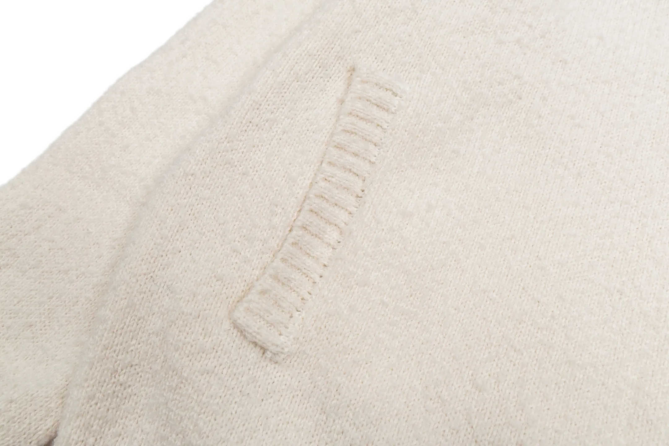 Logo Embroidery Zip-Up Wool Cardigan D36019817 — view 6