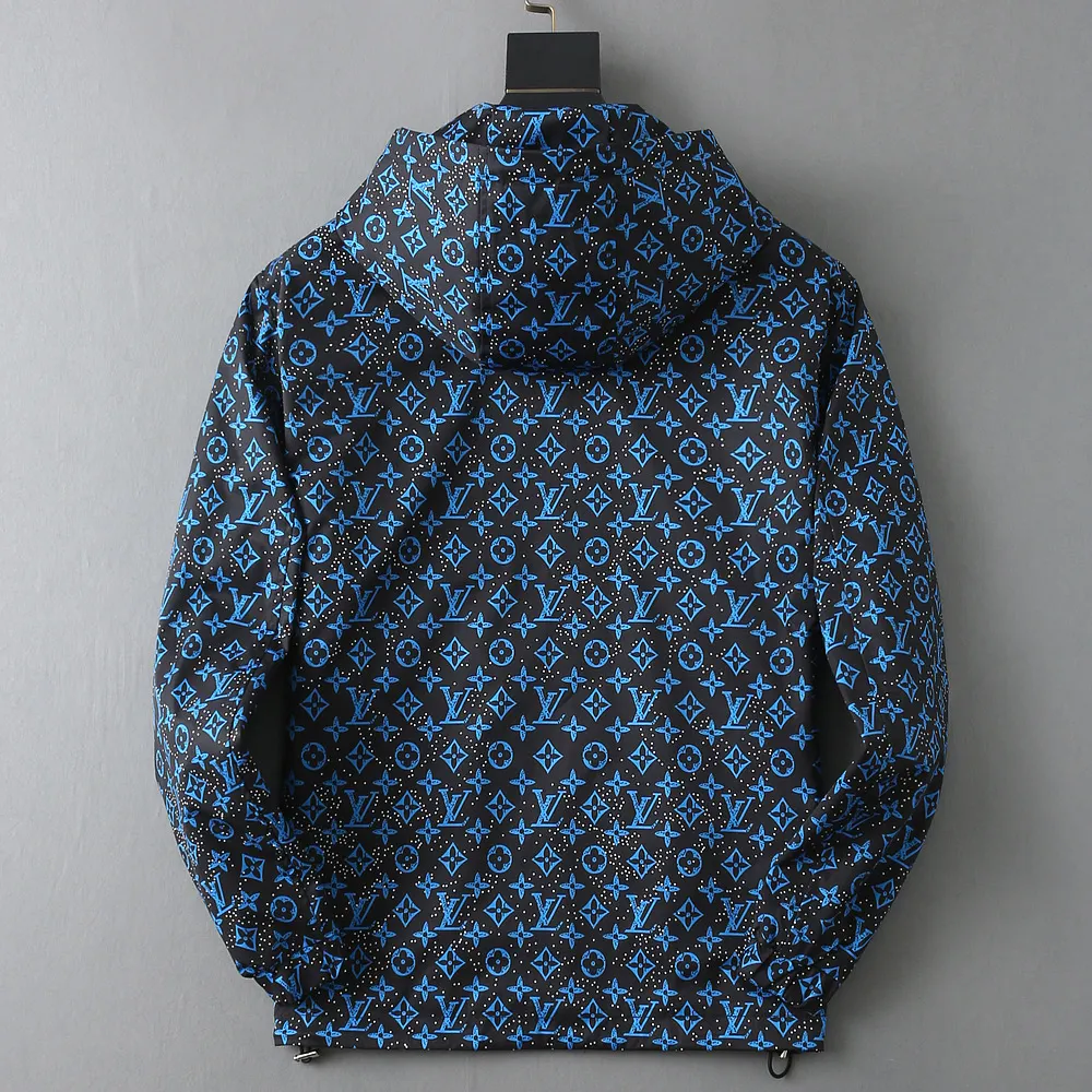 Monogram Print Hooded Windbreaker Jacket D36023359 — view 2