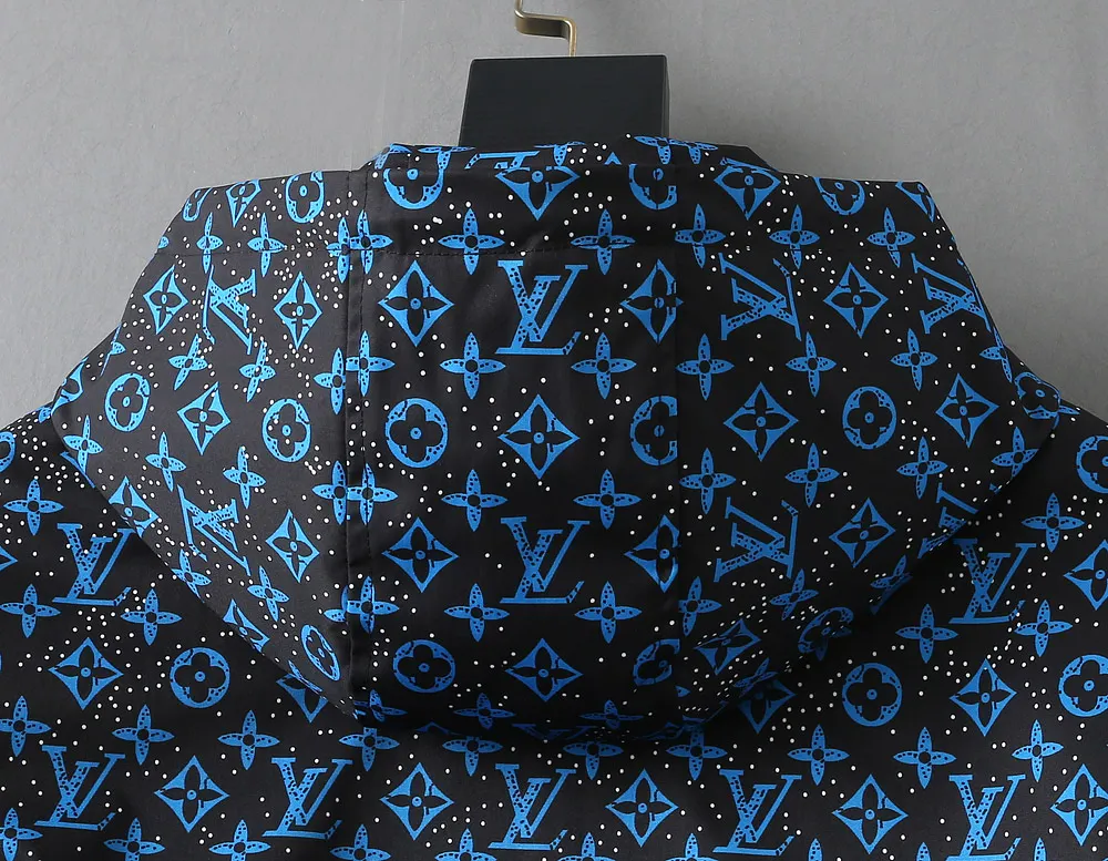 Monogram Print Hooded Windbreaker Jacket D36023359 — view 12