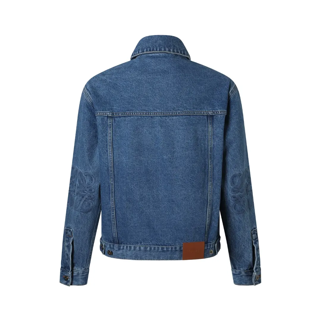 Embroidered Washed Denim Jacket D36023593 — view 2