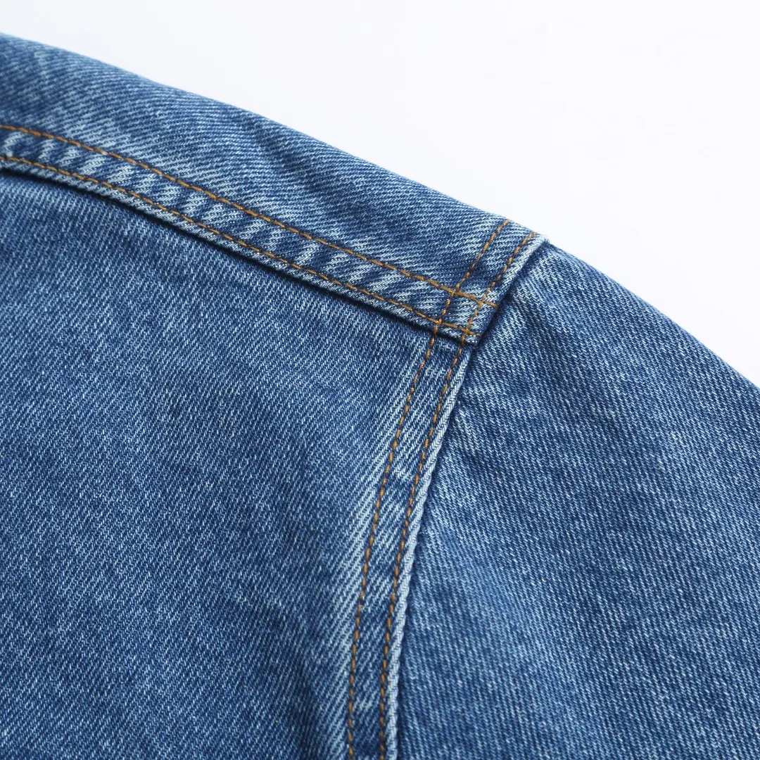 Embroidered Washed Denim Jacket D36023593 — view 4