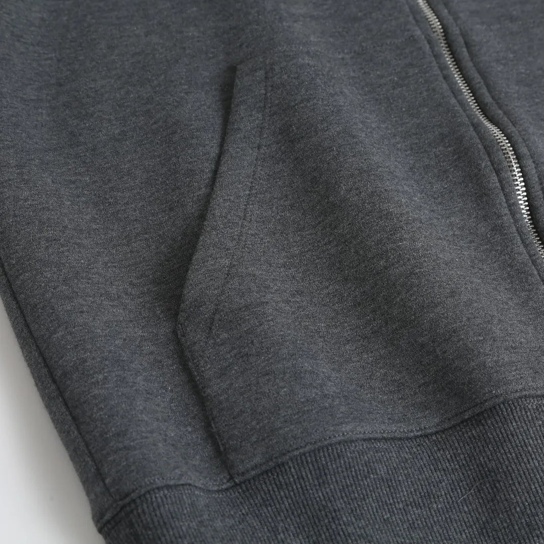 Logo-Embroidered Zip-Up Hoodie with Monogram Lining D36521905 — view 8
