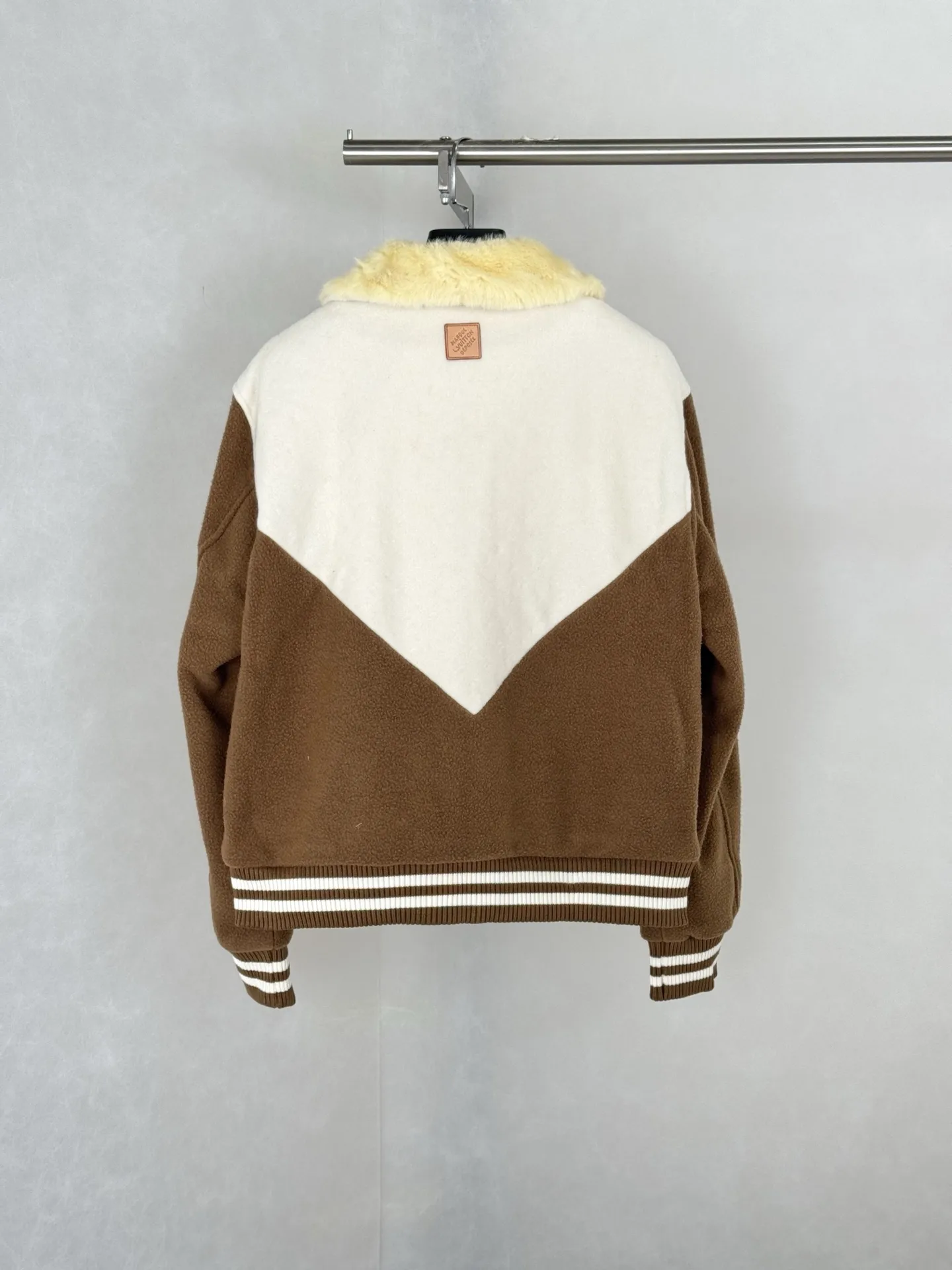 Monogram Fleece Bomber Jacket with Faux Fur Collar D36819954 — view 2