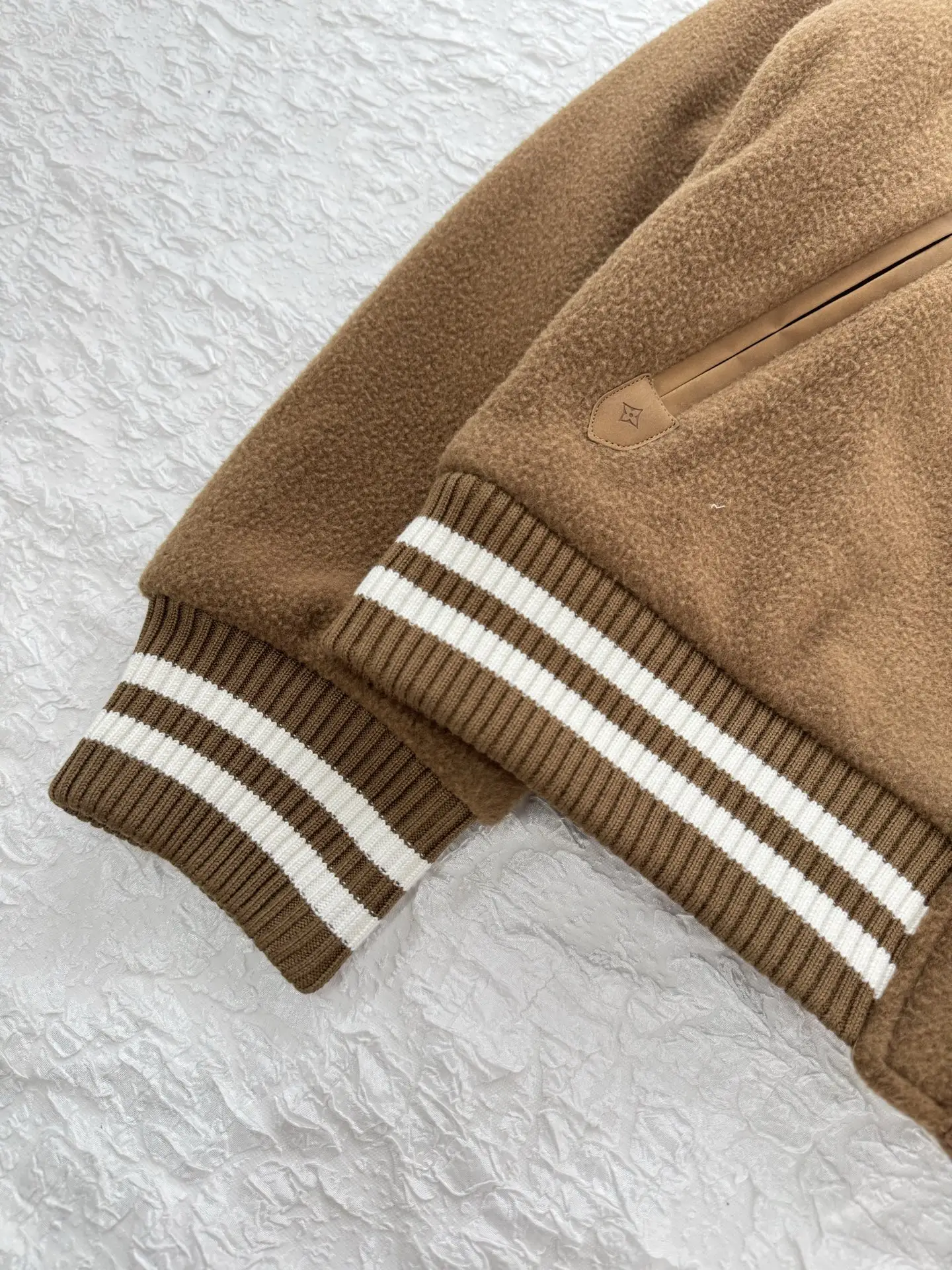 Monogram Fleece Bomber Jacket with Faux Fur Collar D36819954 — view 12