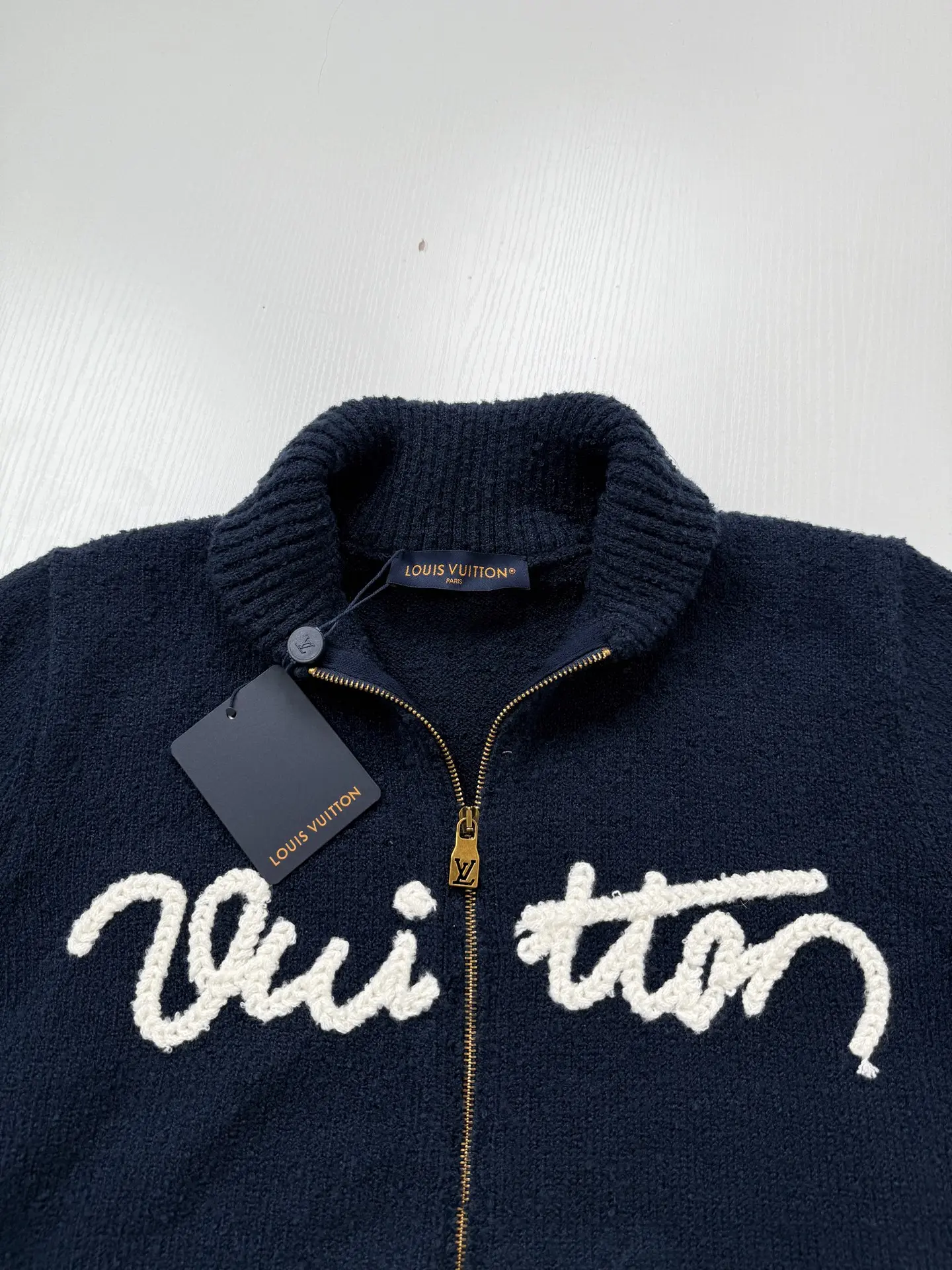 Signature Script Zip-Up Knit Cardigan D37023455 — view 4