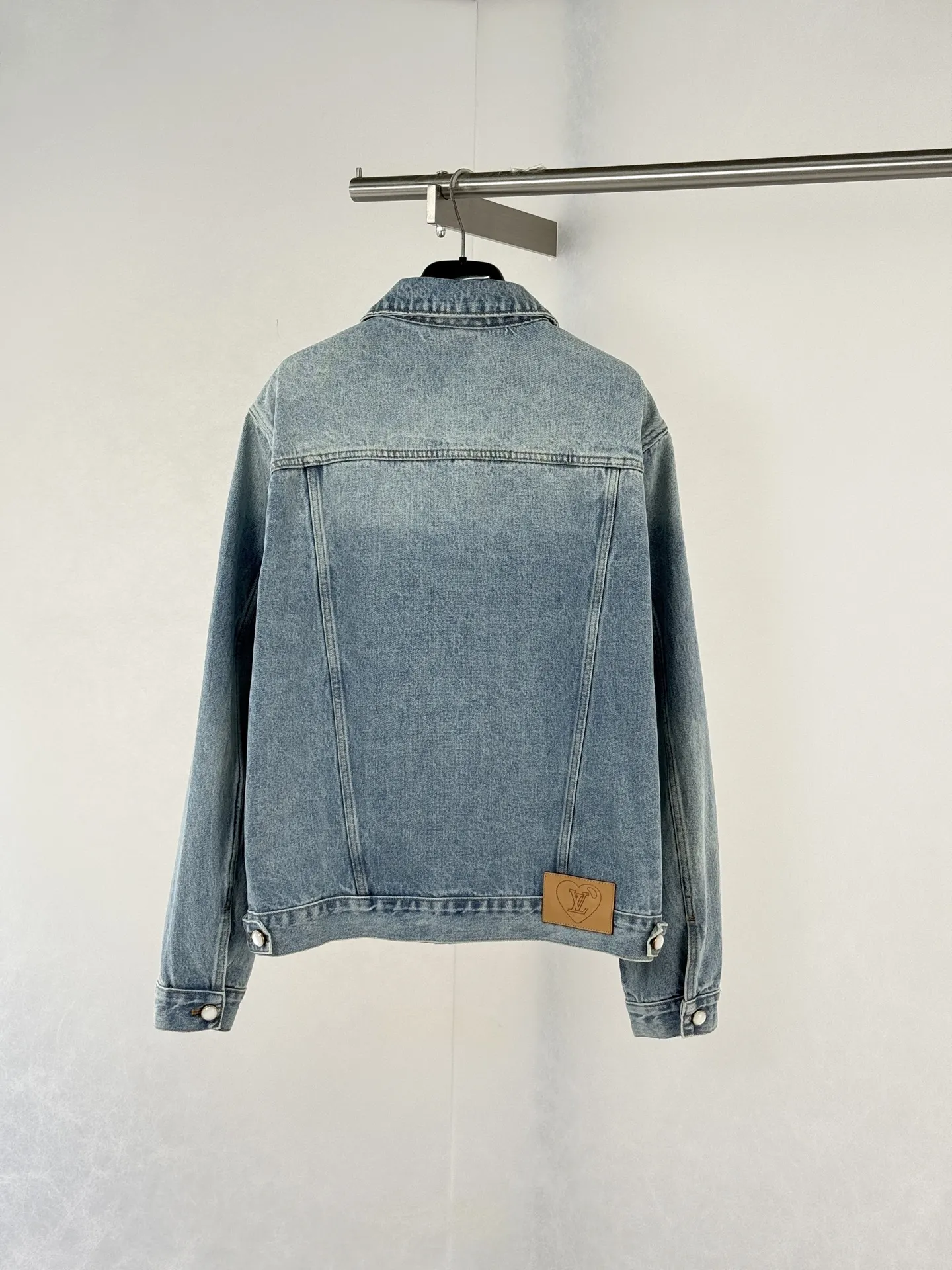 Embellished Badge Denim Trucker Jacket D37019927 — view 2