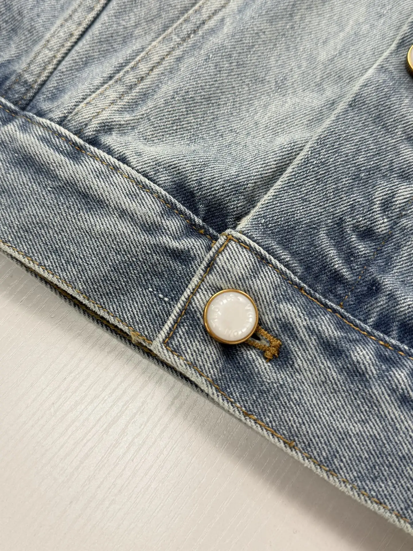 Embellished Badge Denim Trucker Jacket D37019927 — view 6