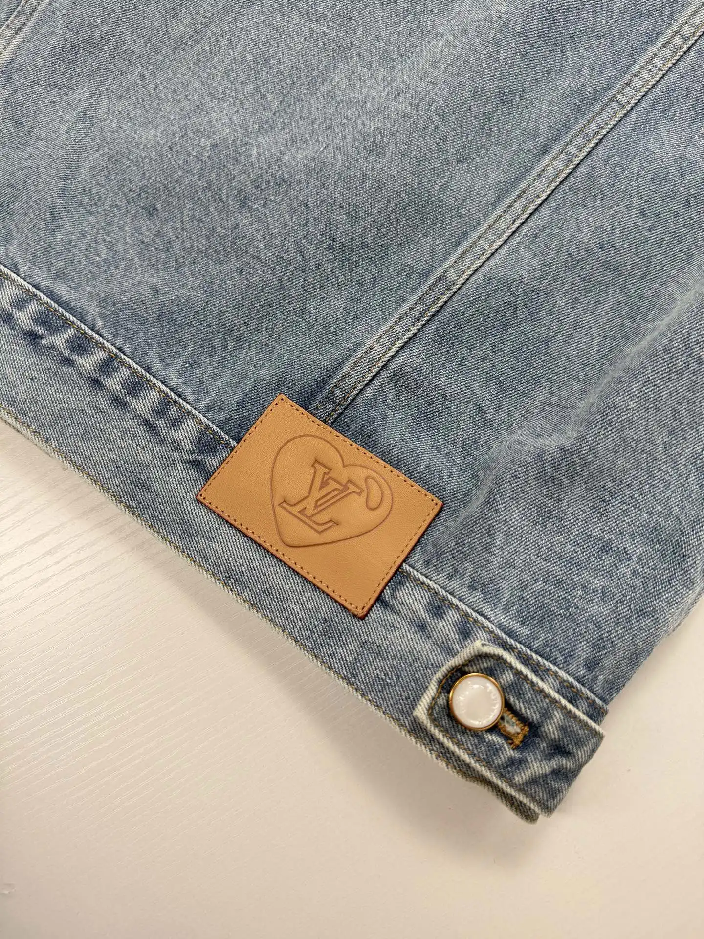 Embellished Badge Denim Trucker Jacket D37019927 — view 12
