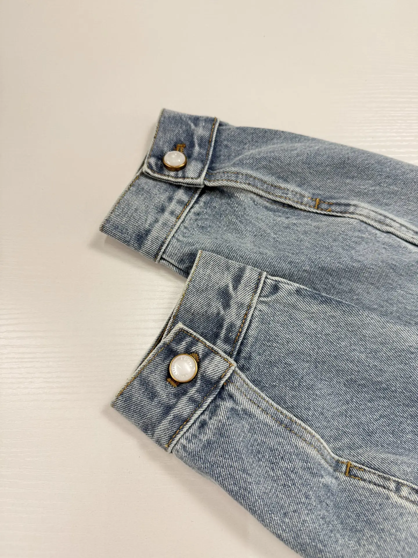Embellished Badge Denim Trucker Jacket D37019927 — view 13