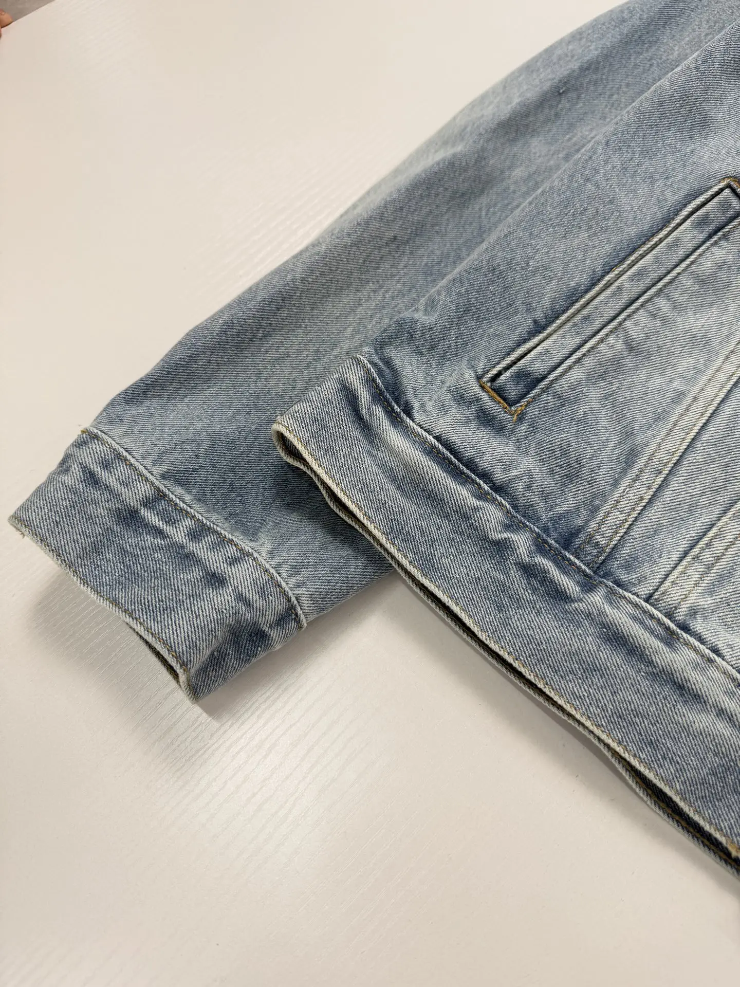 Embellished Badge Denim Trucker Jacket D37019927 — view 16