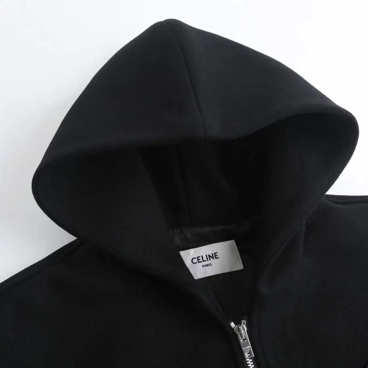 Leather-Sleeve Wool-Blend Hooded Varsity Jacket D37019916 — view 4
