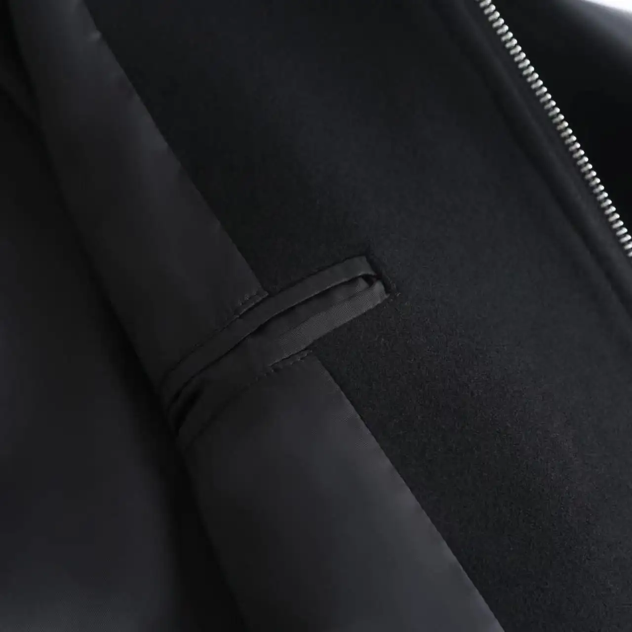 Leather-Sleeve Wool-Blend Hooded Varsity Jacket D37019916 — view 7