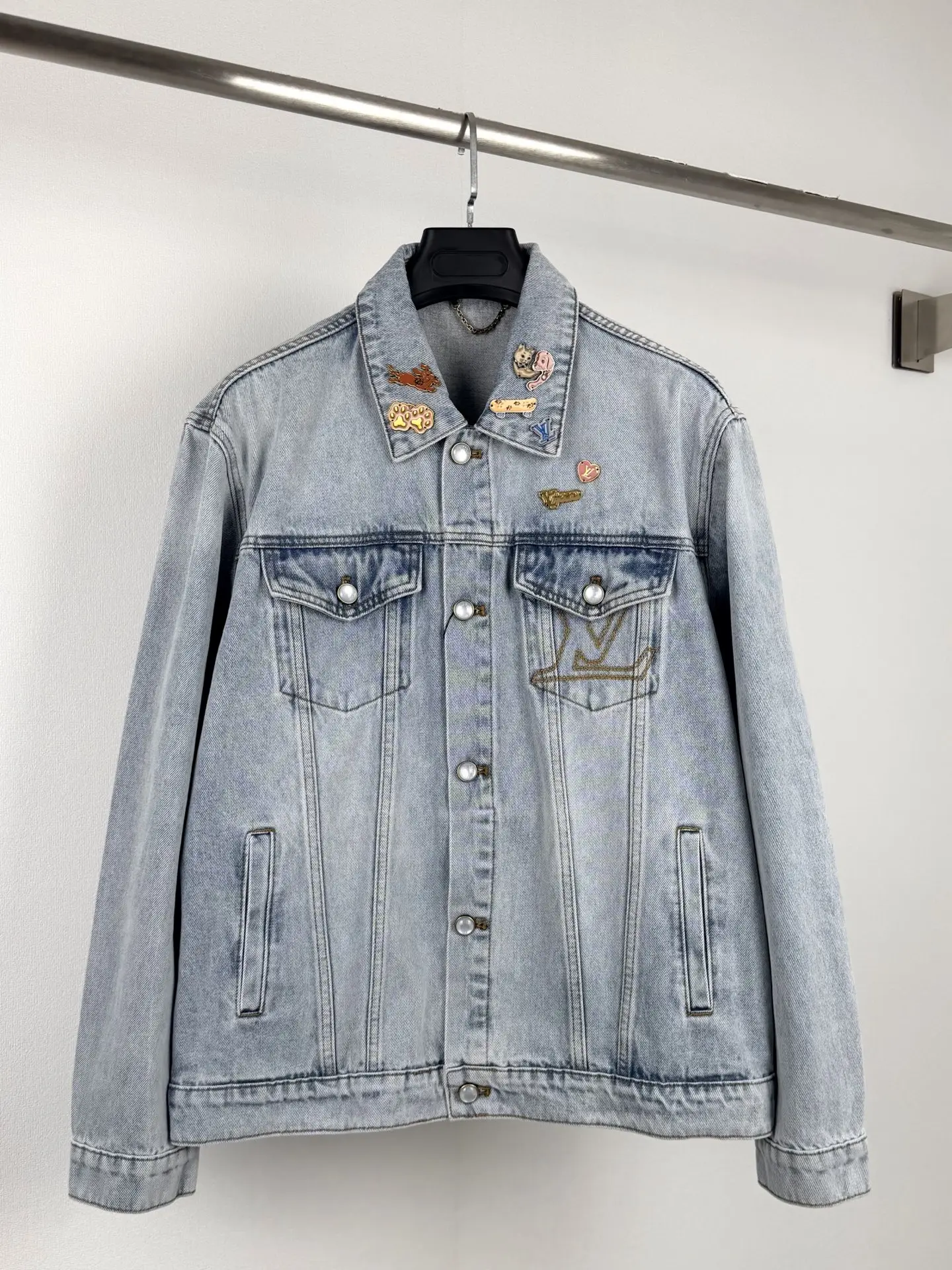 Embellished Skater Denim Jacket D37020100