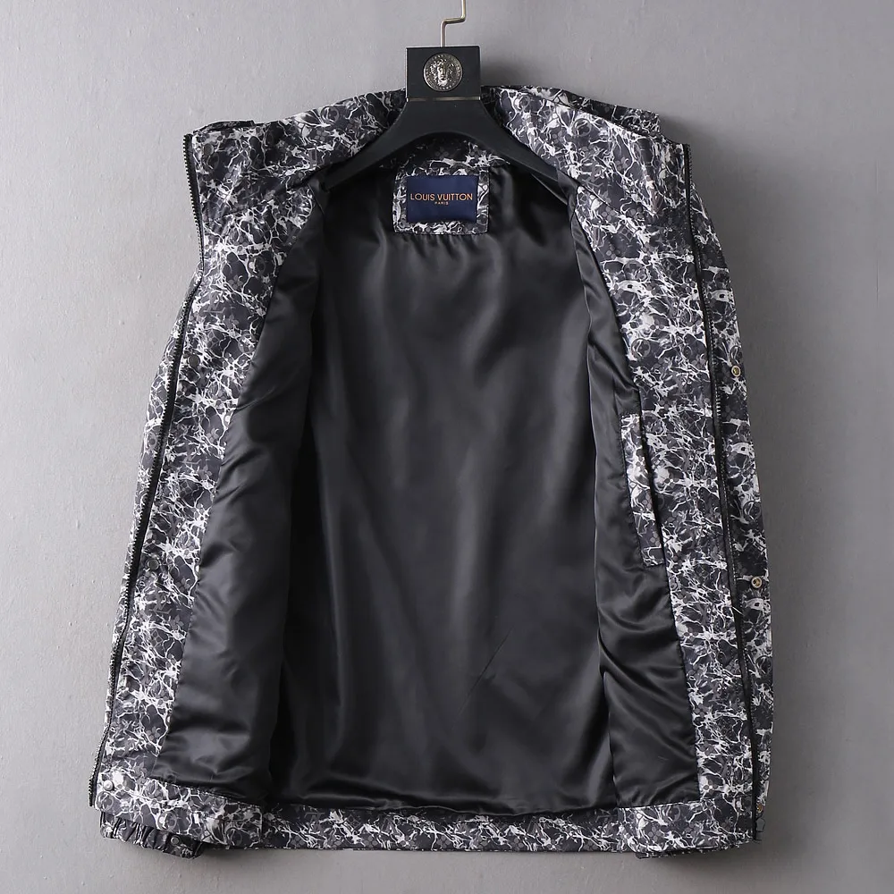 Monogram Pattern Hooded Windbreaker Jacket D37023355 — view 4