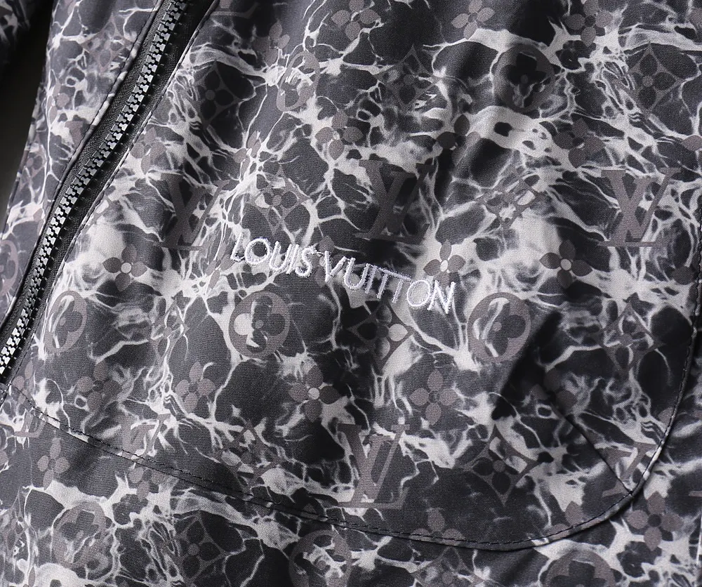 Monogram Pattern Hooded Windbreaker Jacket D37023355 — view 8