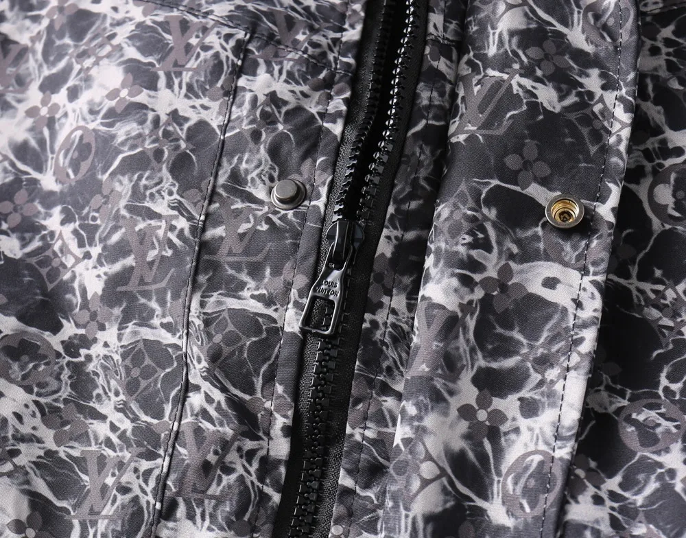 Monogram Pattern Hooded Windbreaker Jacket D37023355 — view 9