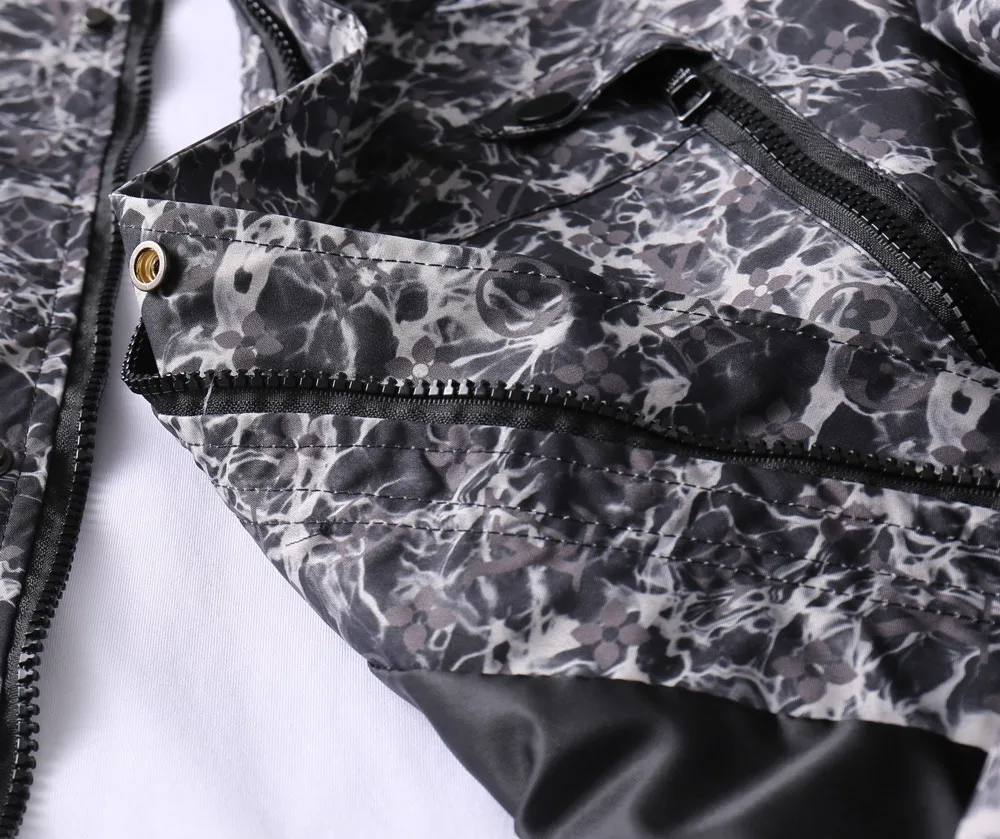 Monogram Pattern Hooded Windbreaker Jacket D37023355 — view 11