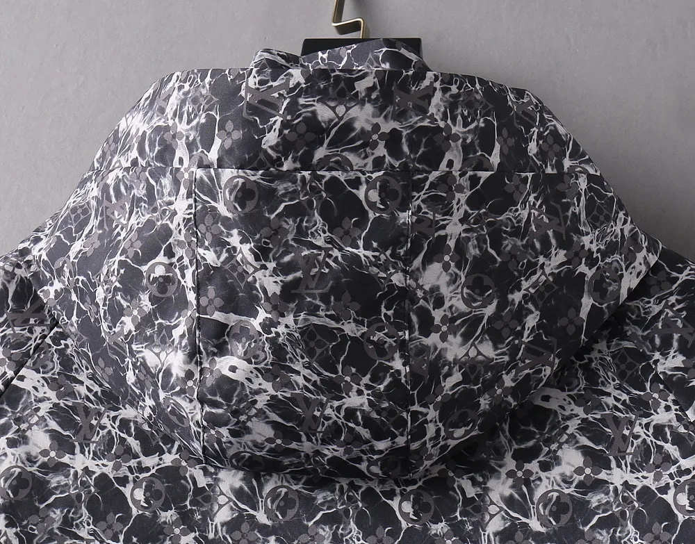 Monogram Pattern Hooded Windbreaker Jacket D37023355 — view 14